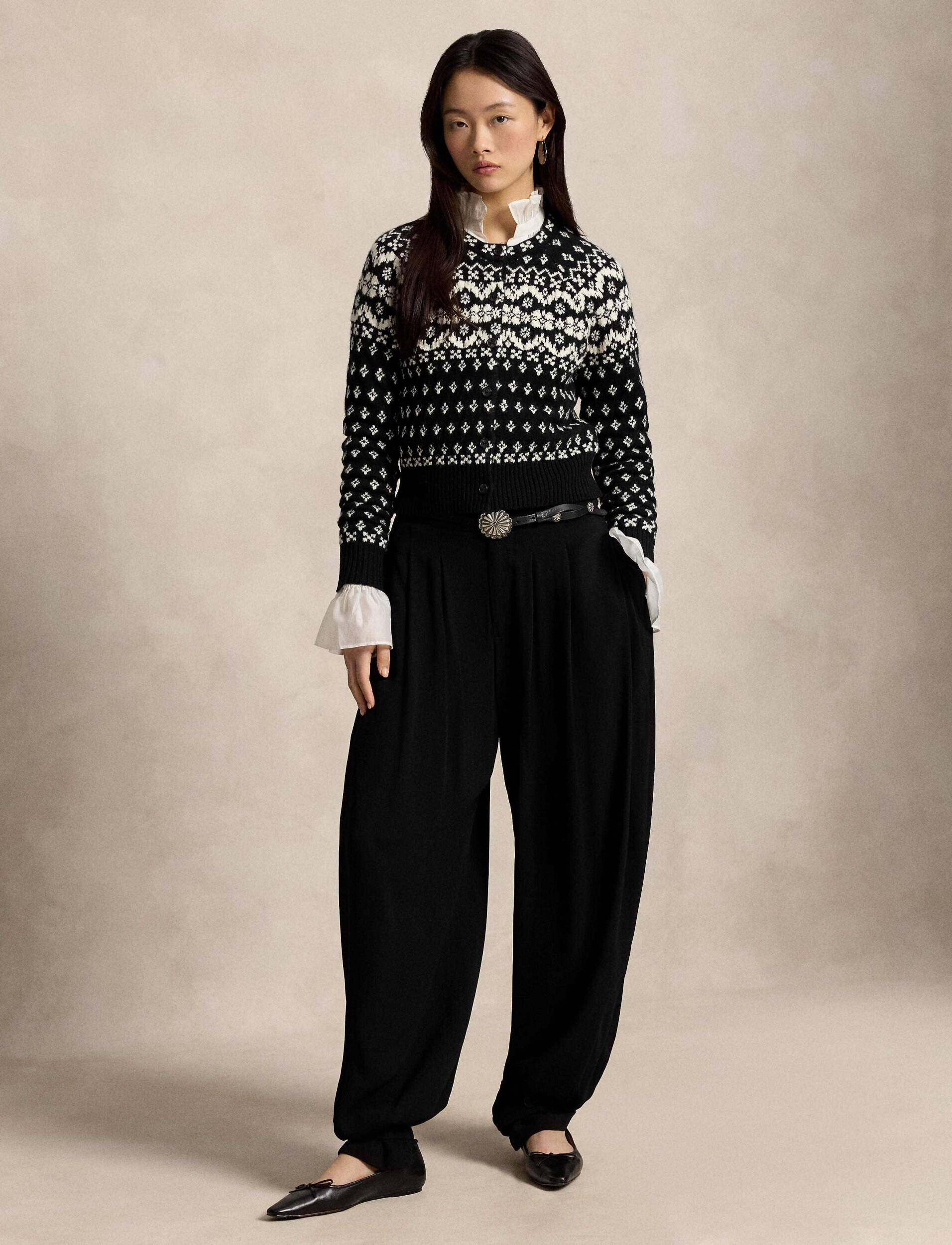 Polo Ralph Lauren De lână cardigan Fair Isle | Cropped Fit