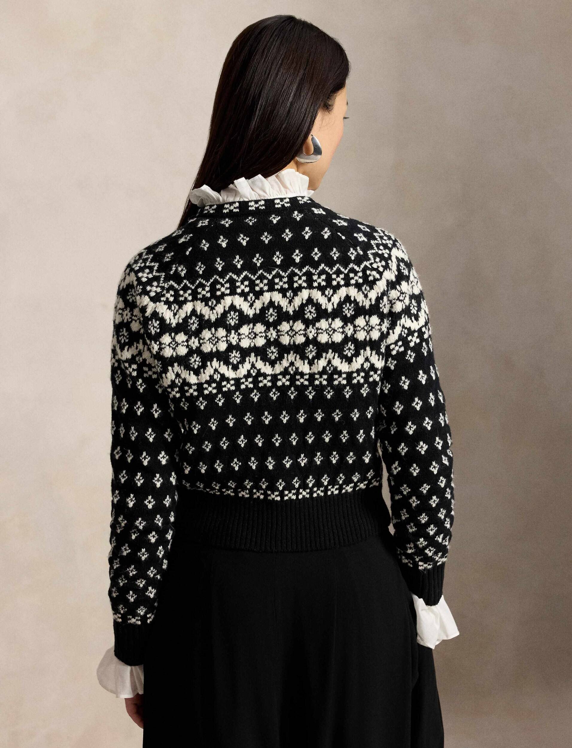 Polo Ralph Lauren De lână cardigan Fair Isle | Cropped Fit