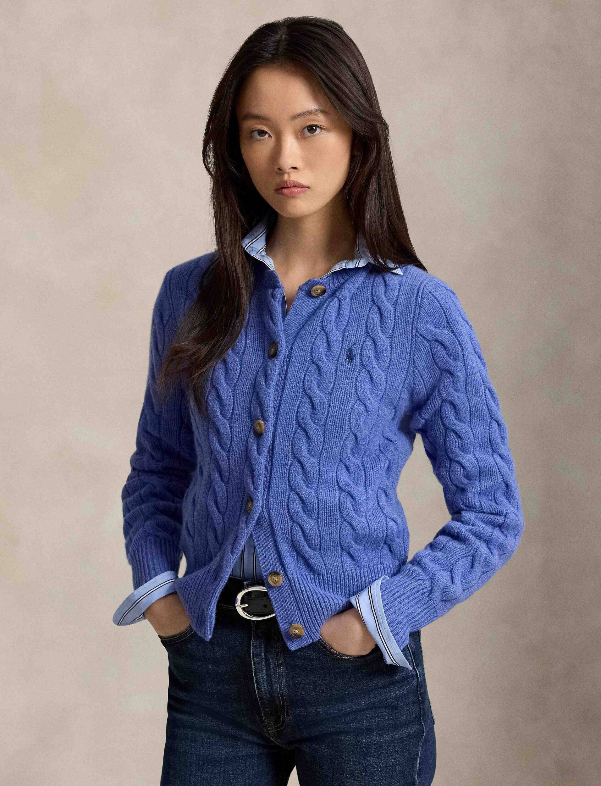 Polo Ralph Lauren De lână cardigan | Slim Fit cu adaos de cașmir