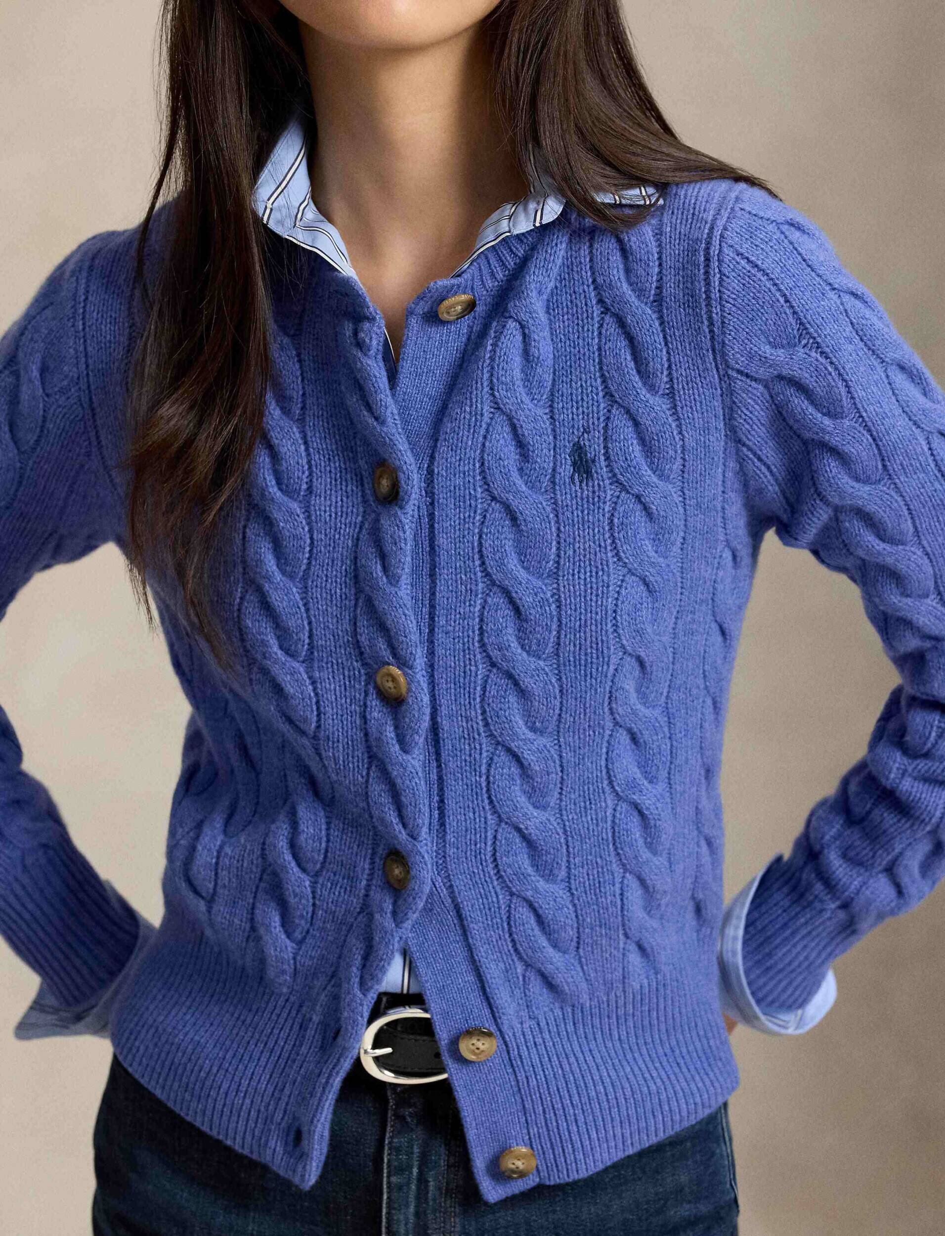 Polo Ralph Lauren De lână cardigan | Slim Fit cu adaos de cașmir