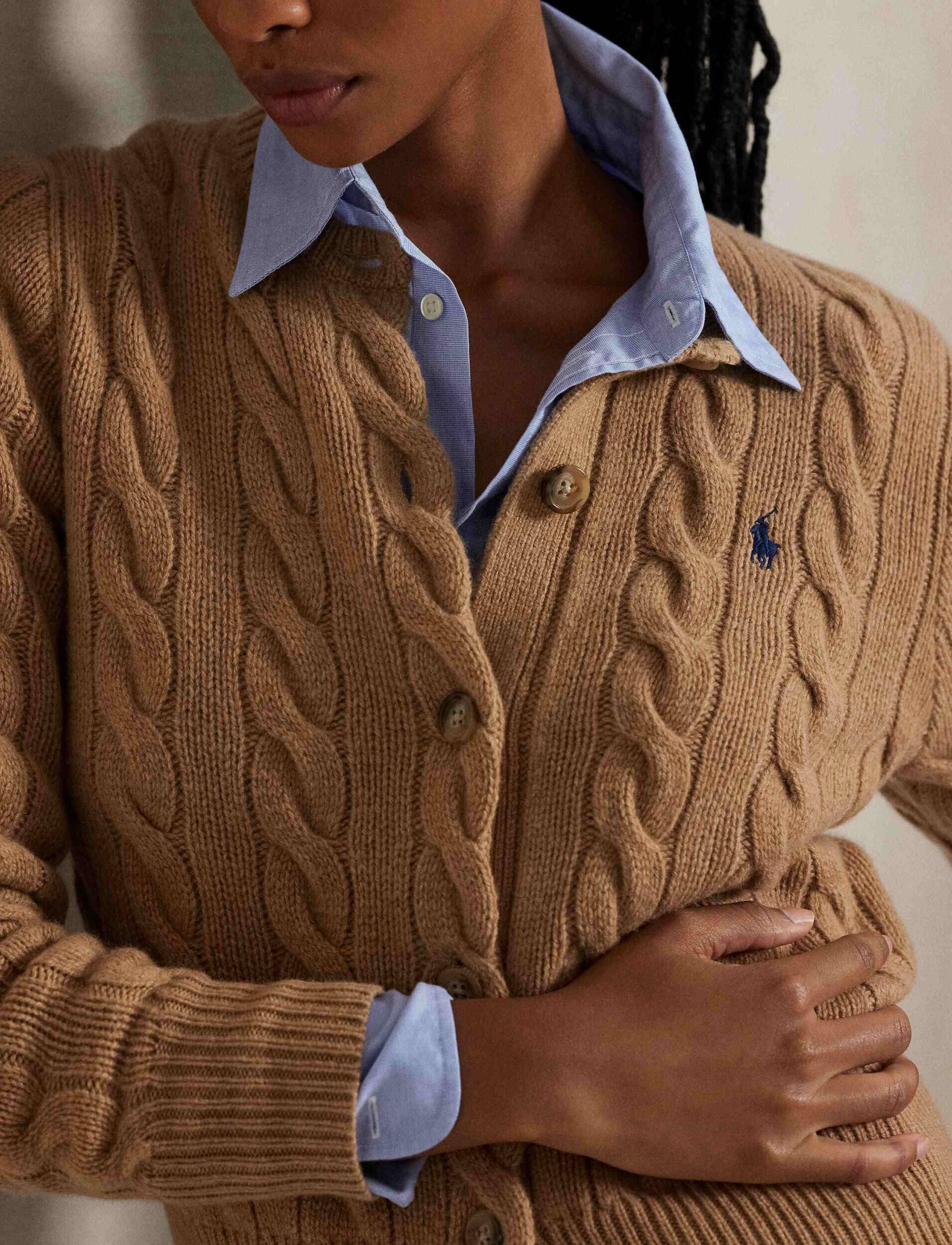 Polo Ralph Lauren De lână cardigan | Slim Fit cu adaos de cașmir
