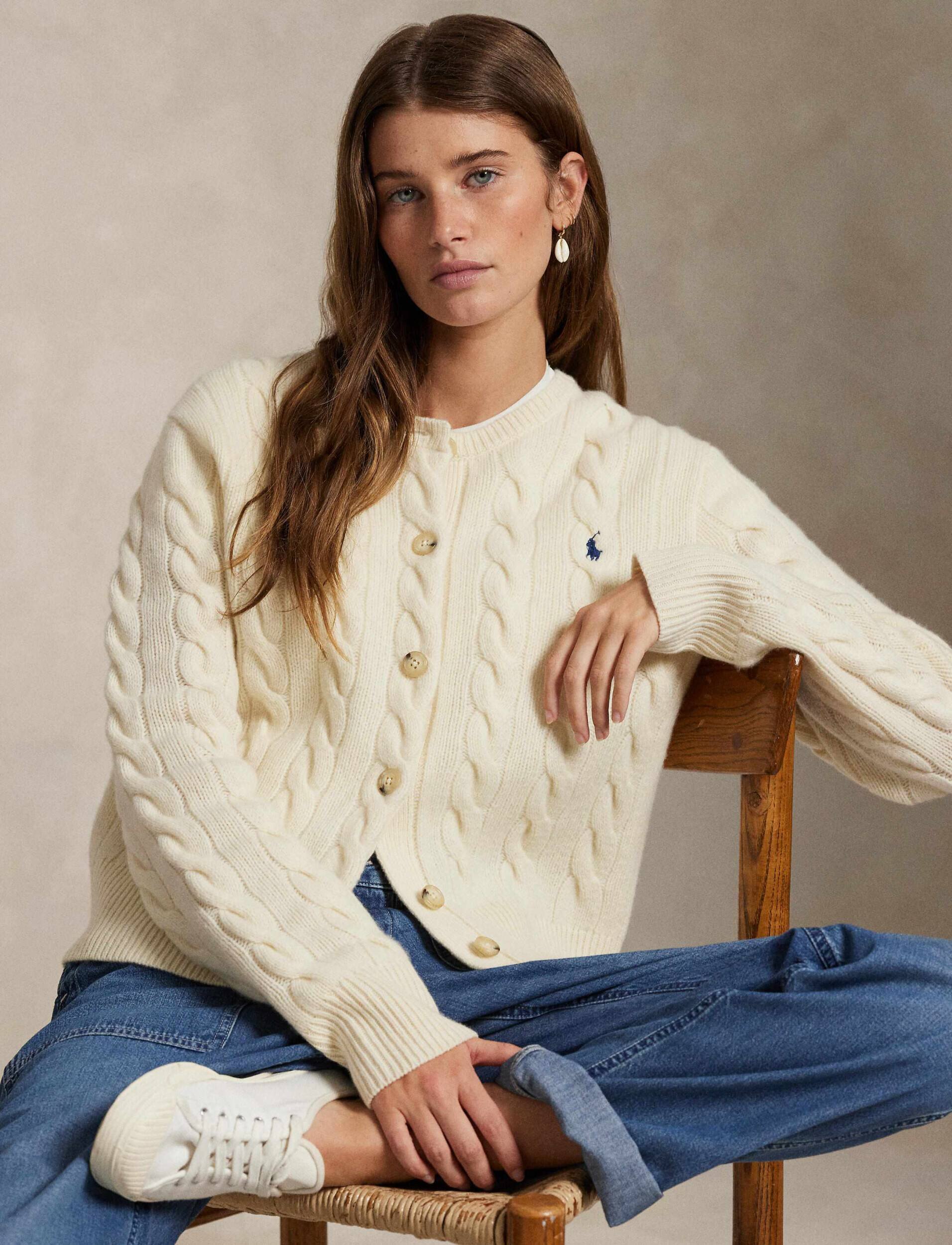 Polo Ralph Lauren De lână cardigan | Slim Fit cu adaos de cașmir