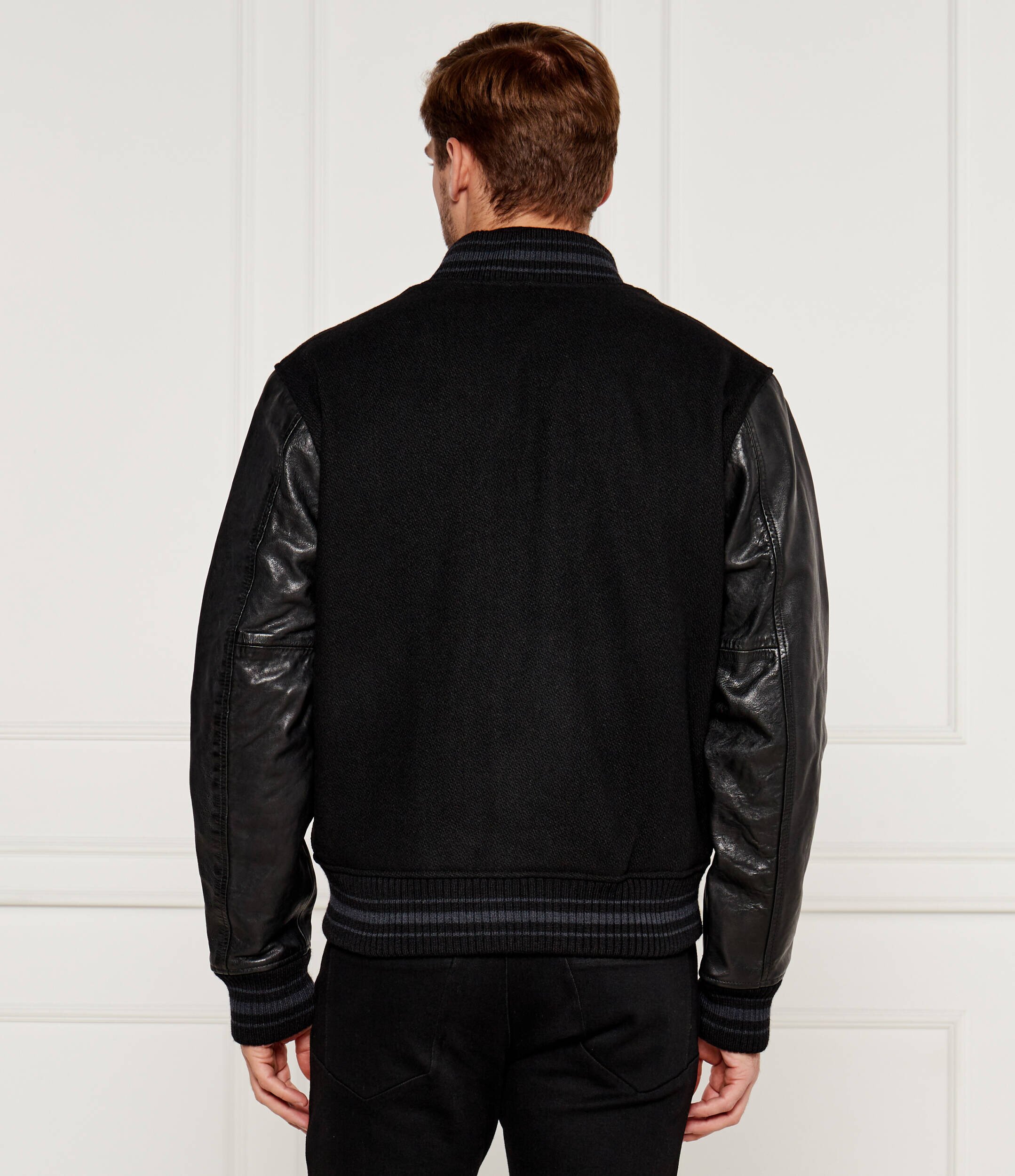 Polo Ralph Lauren De lână geacă bomber | Regular Fit cu adaos de piele