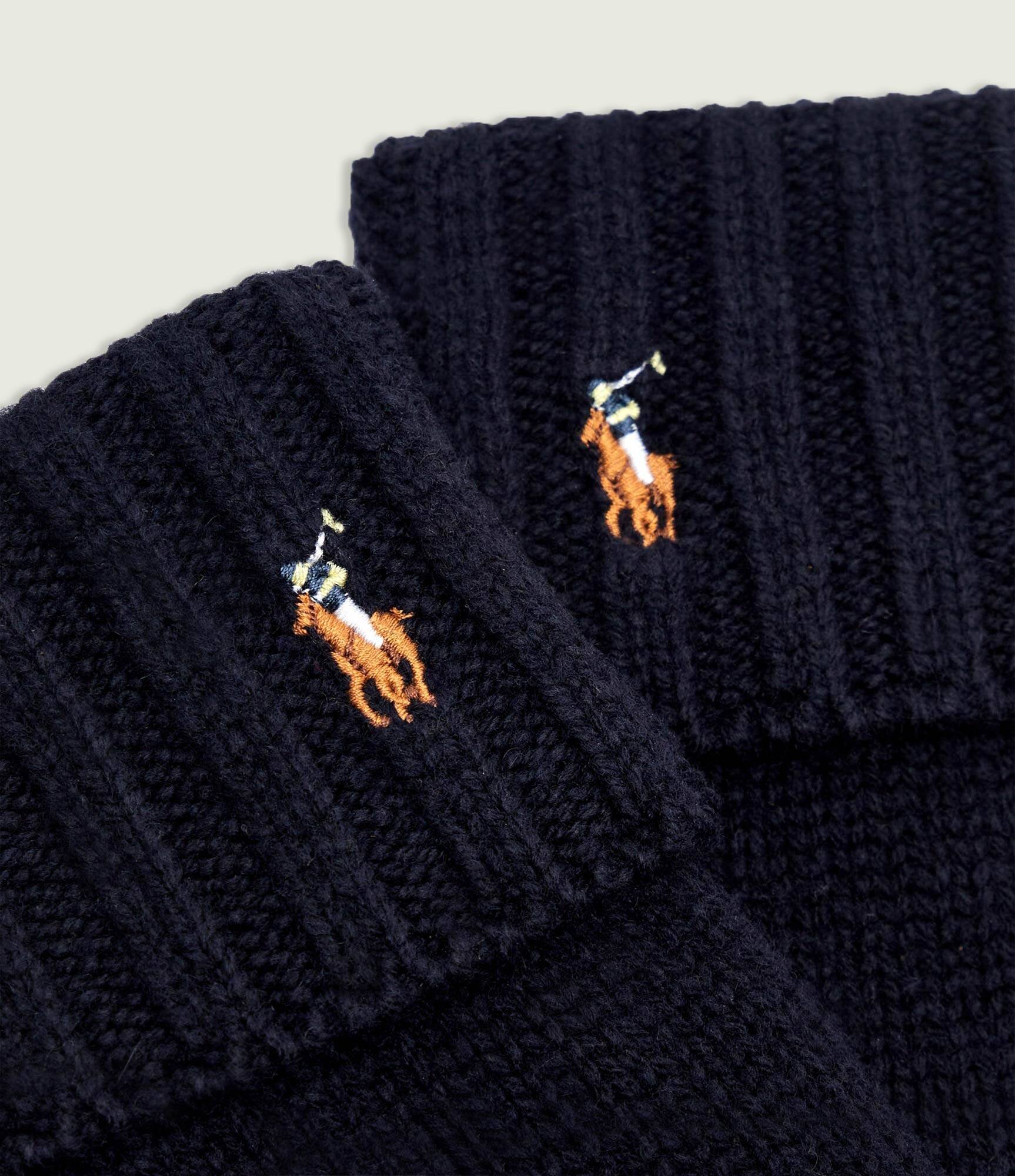 Polo Ralph Lauren De lână mănuși Signature | piele întoarsă