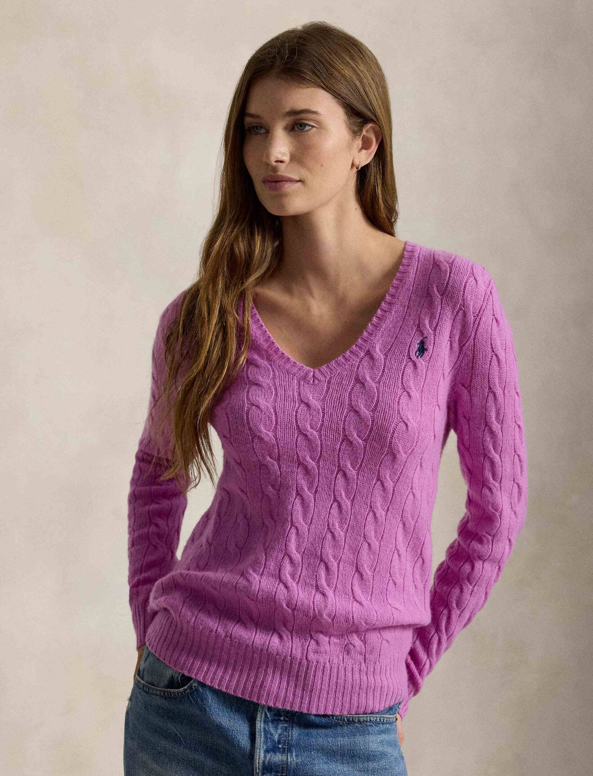 Polo Ralph Lauren De lână pulover Kimberly | Slim Fit cu adaos de cașmir