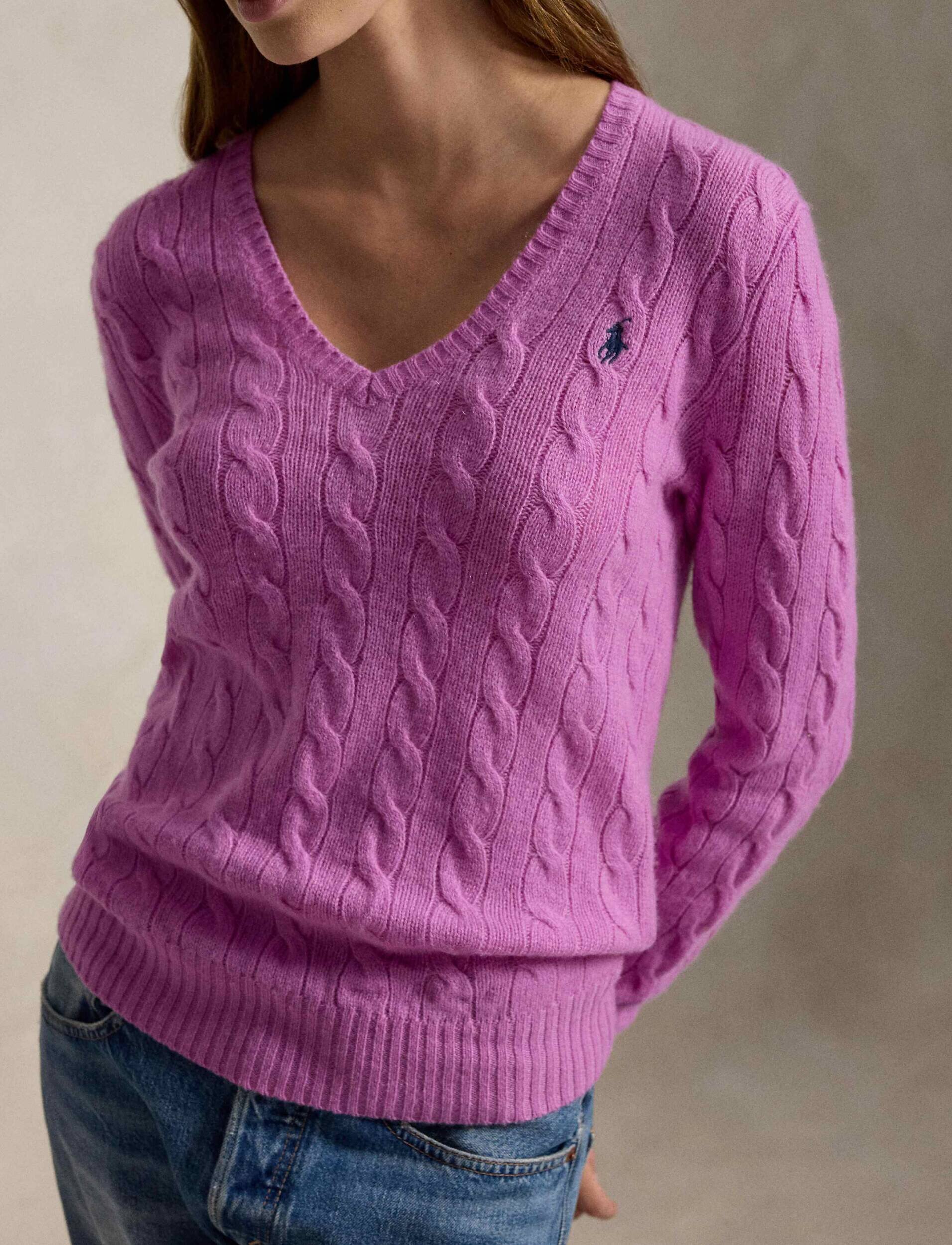 Polo Ralph Lauren De lână pulover Kimberly | Slim Fit cu adaos de cașmir