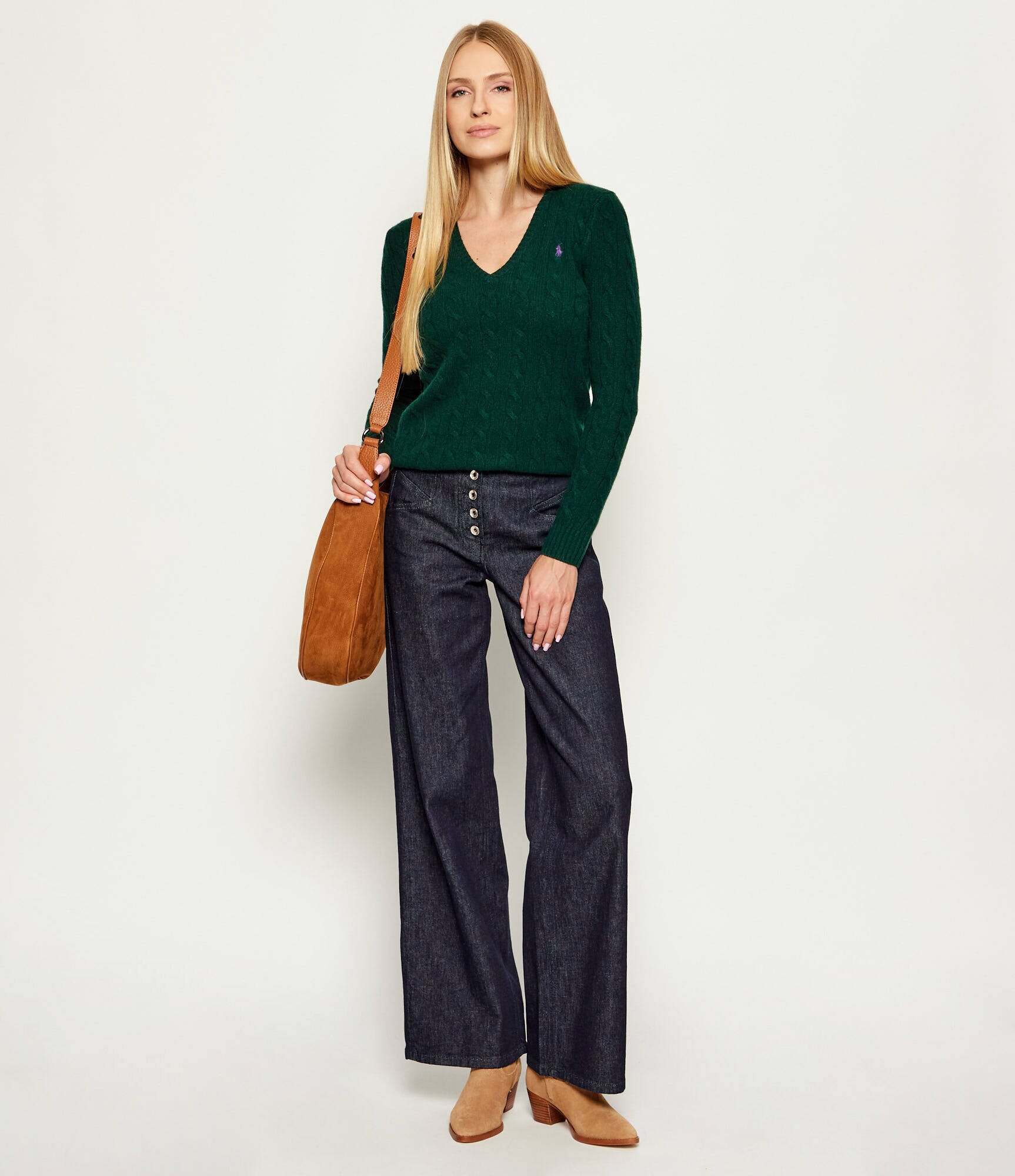 Polo Ralph Lauren De lână pulover Kimberly | Slim Fit cu adaos de cașmir
