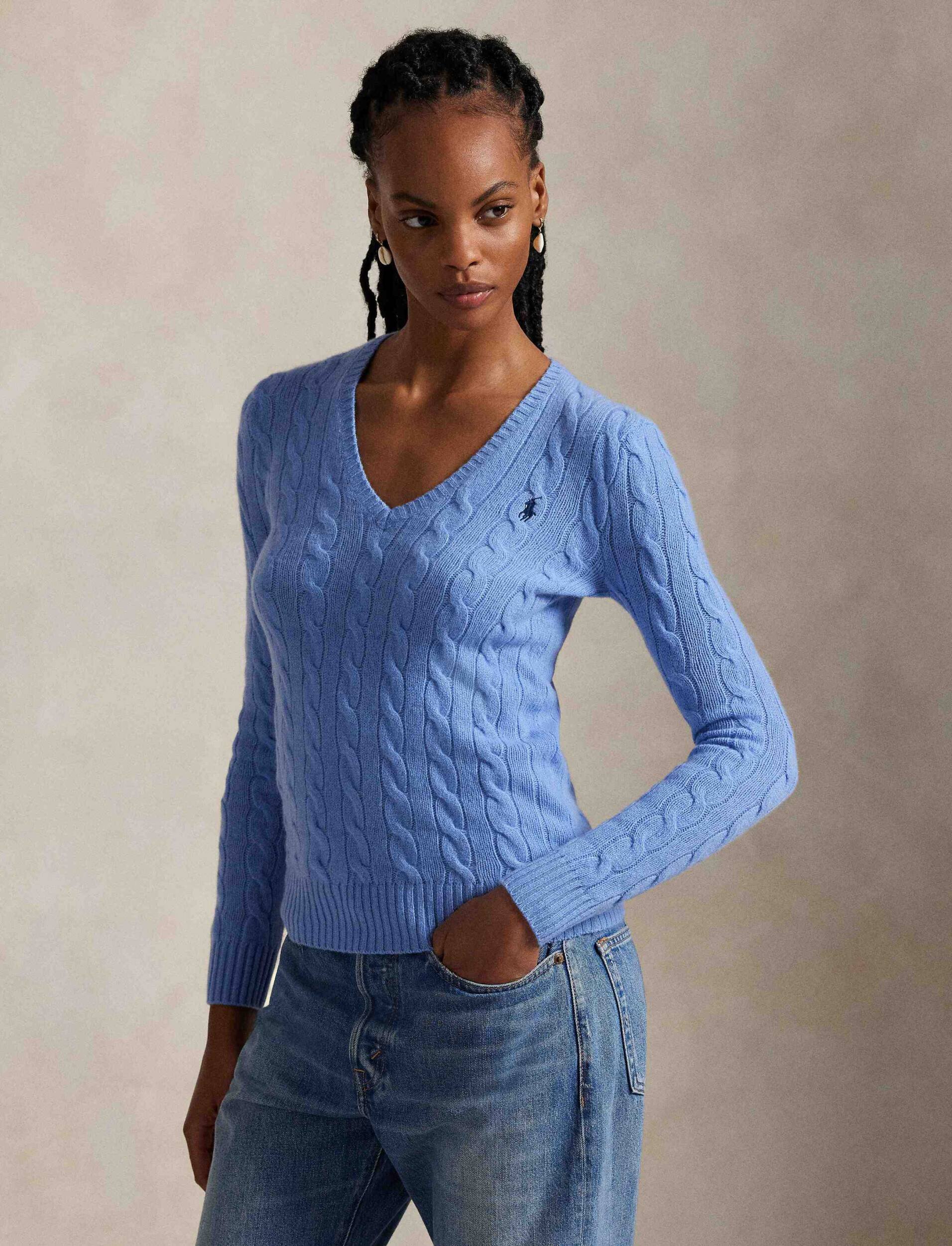 Polo Ralph Lauren De lână pulover Kimberly | Slim Fit cu adaos de cașmir