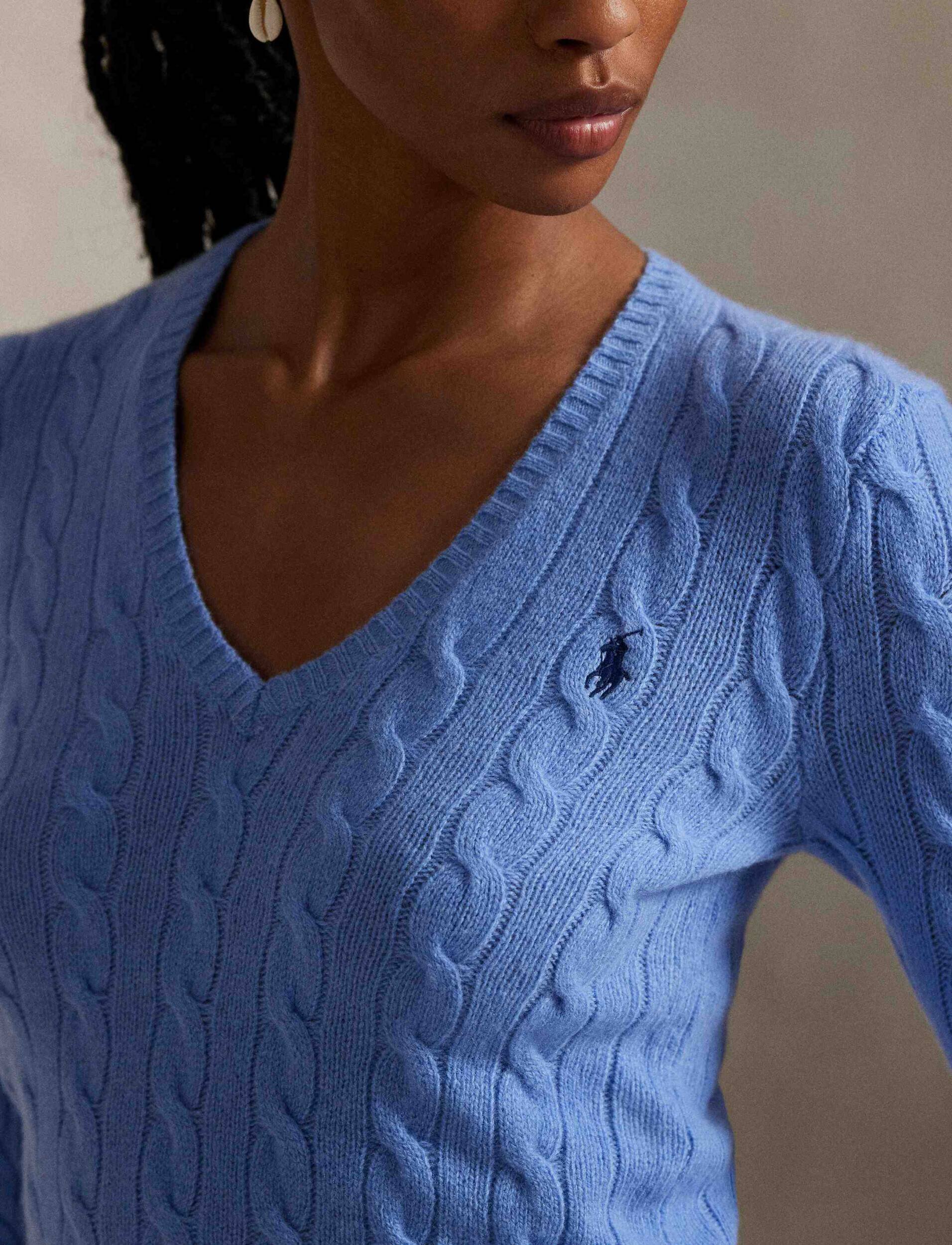 Polo Ralph Lauren De lână pulover Kimberly | Slim Fit cu adaos de cașmir