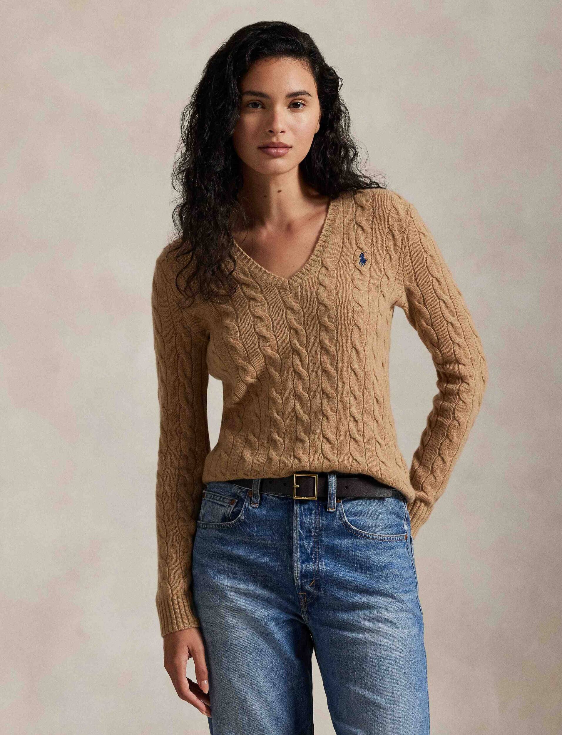 Polo Ralph Lauren De lână pulover Kimberly | Slim Fit cu adaos de cașmir