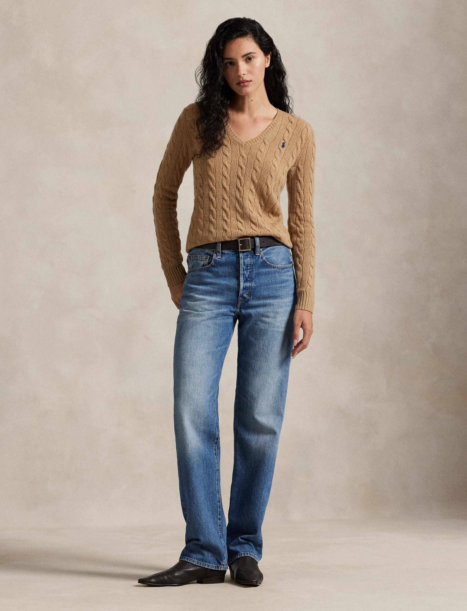 Polo Ralph Lauren De lână pulover Kimberly | Slim Fit cu adaos de cașmir