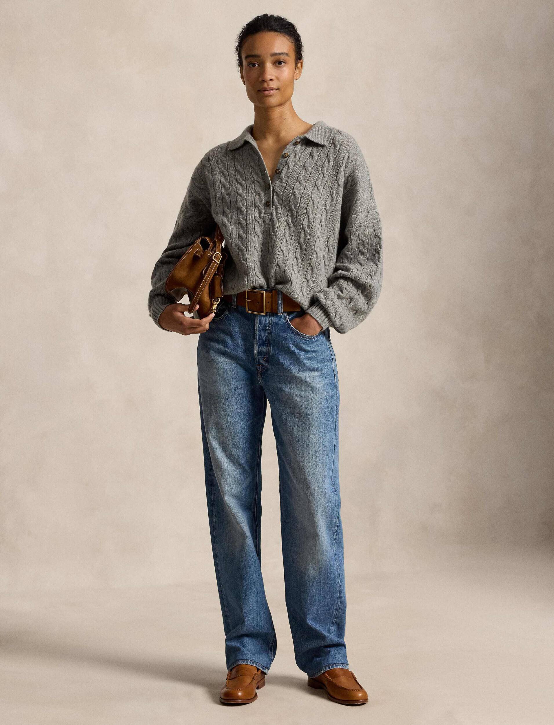 Polo Ralph Lauren De lână pulover | Oversize fit cu adaos de cașmir