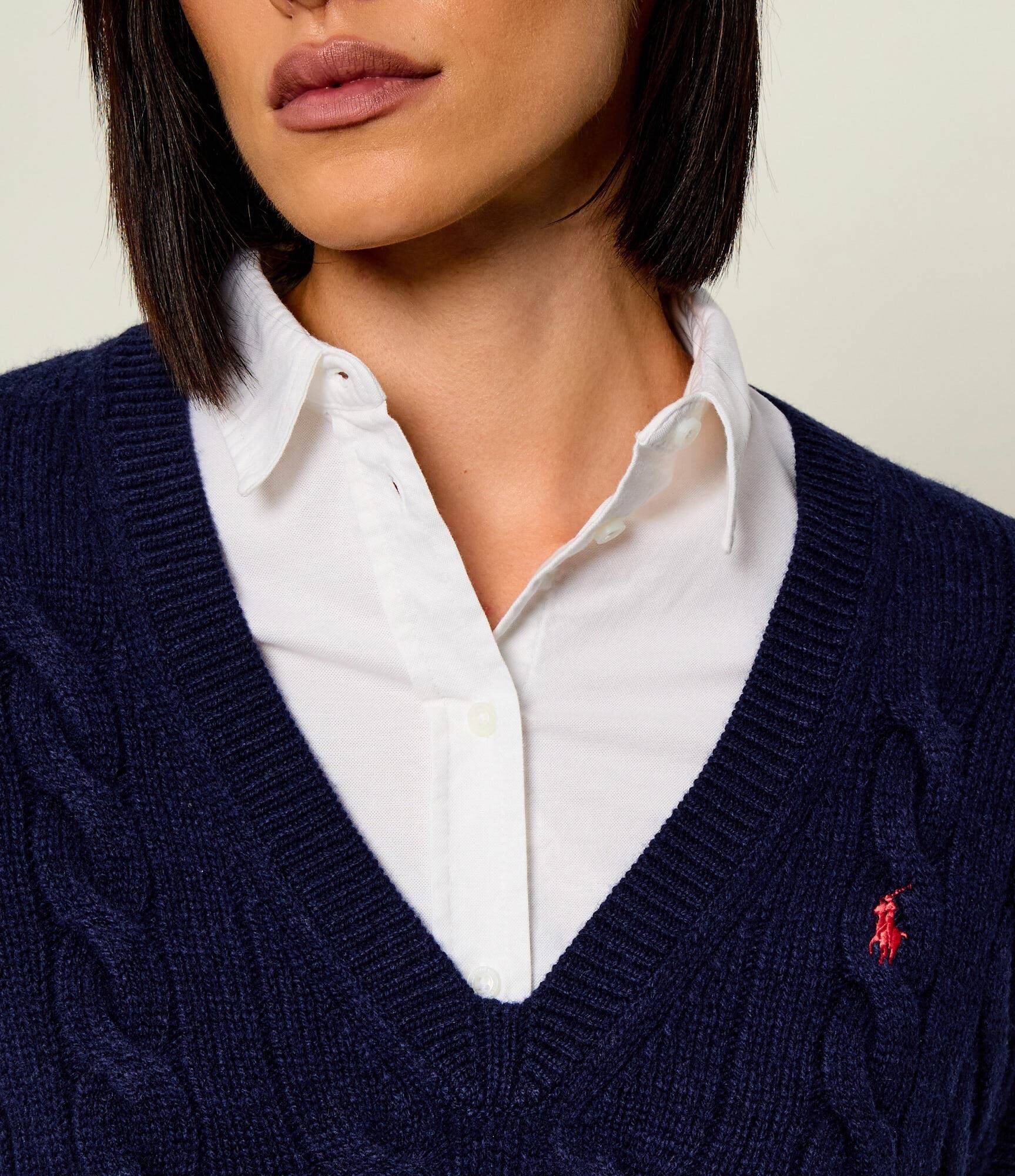 Polo Ralph Lauren De lână vestă | Loose fit cu adaos de cașmir