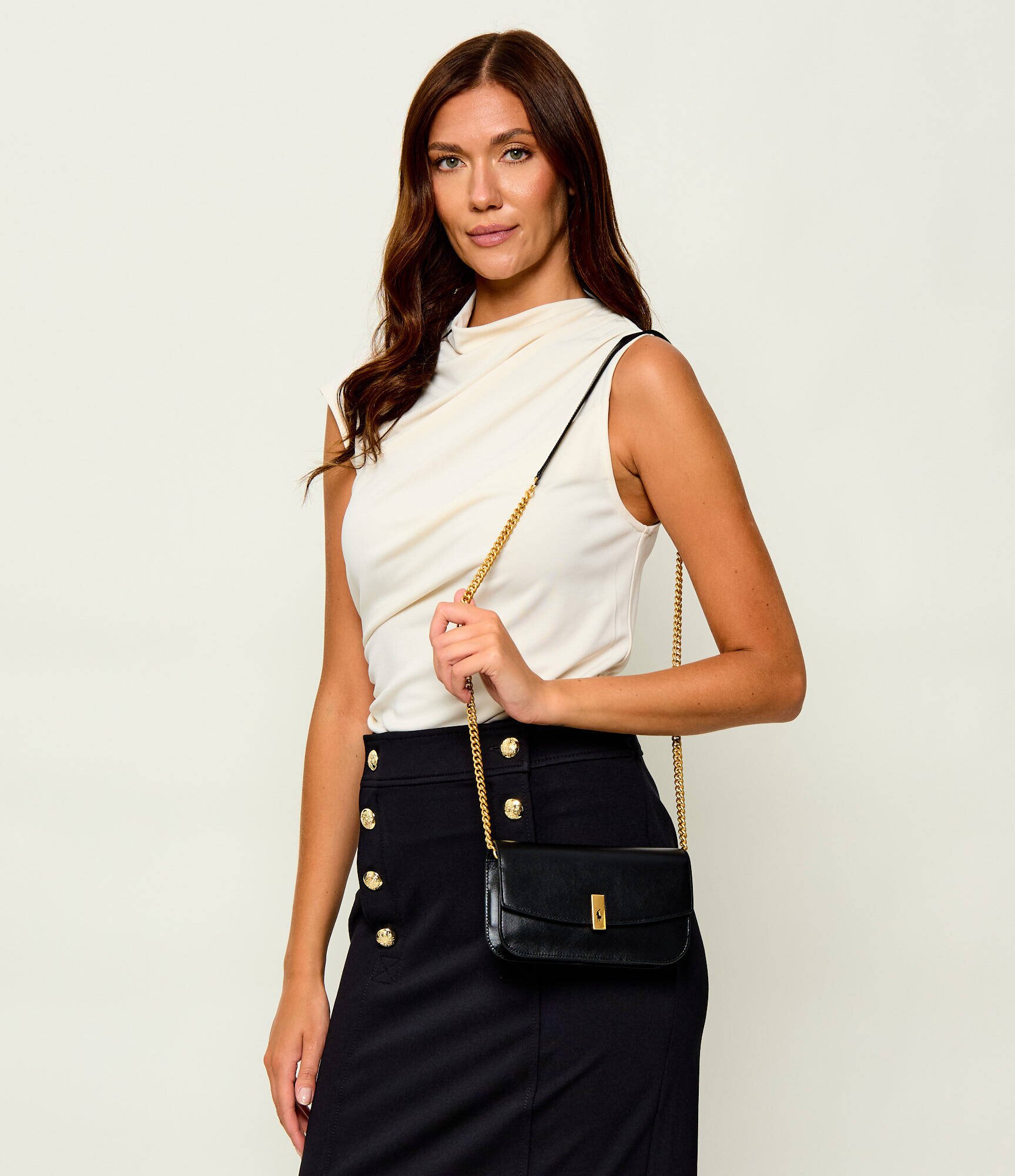 Polo Ralph Lauren De piele geantă poștaș/poșetă plic Id