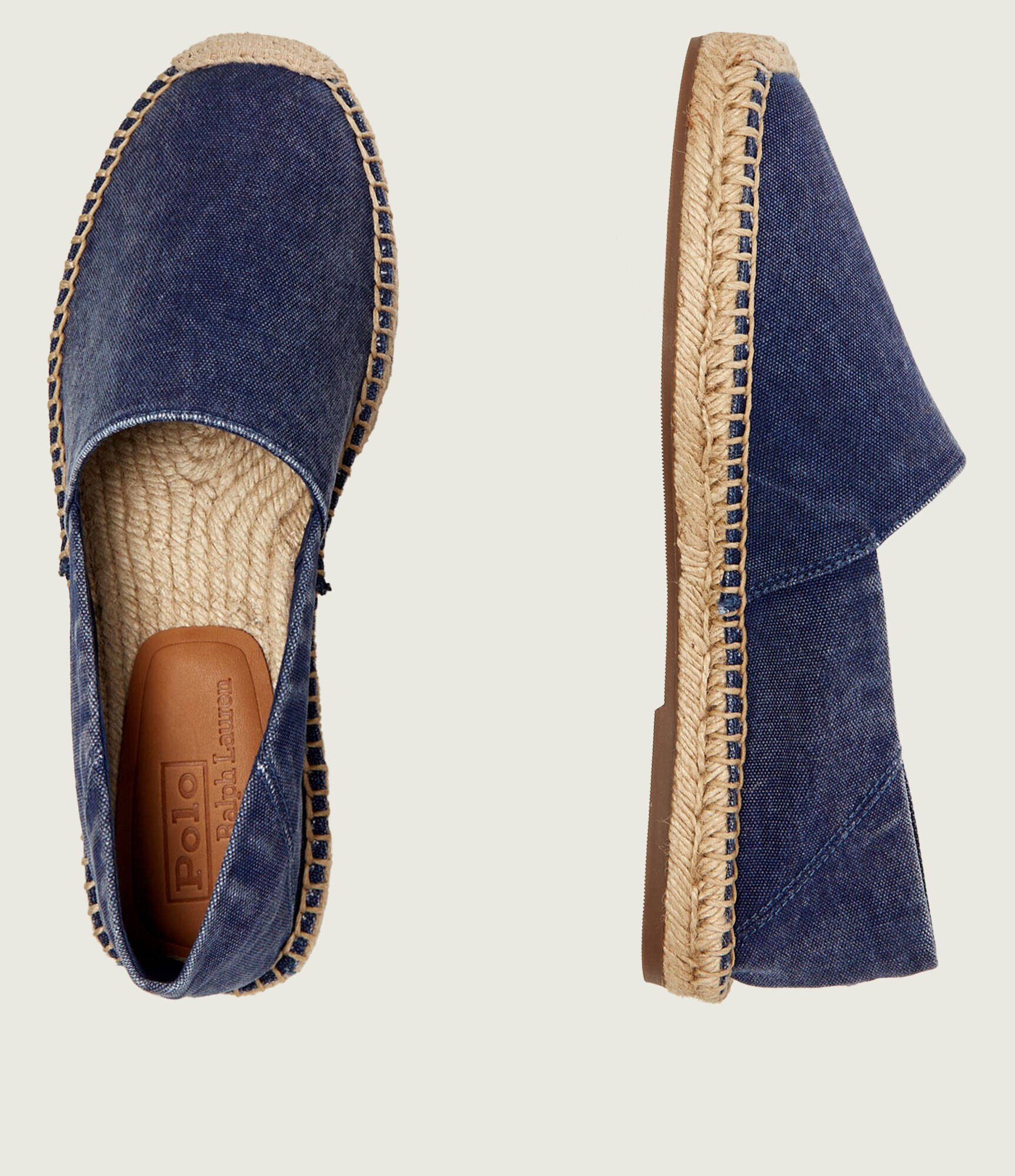 Polo Ralph Lauren Espadrile CEVIO cu adaos de piele