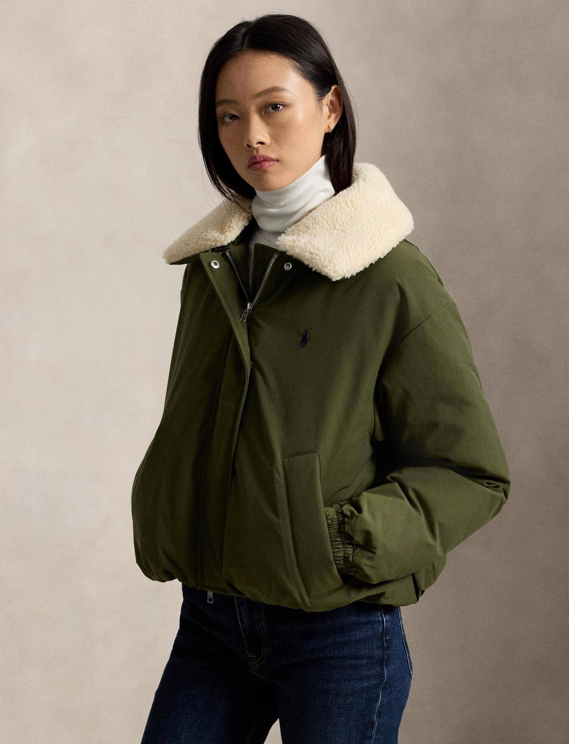 Polo Ralph Lauren Geacă de puf | Loose fit | shearling