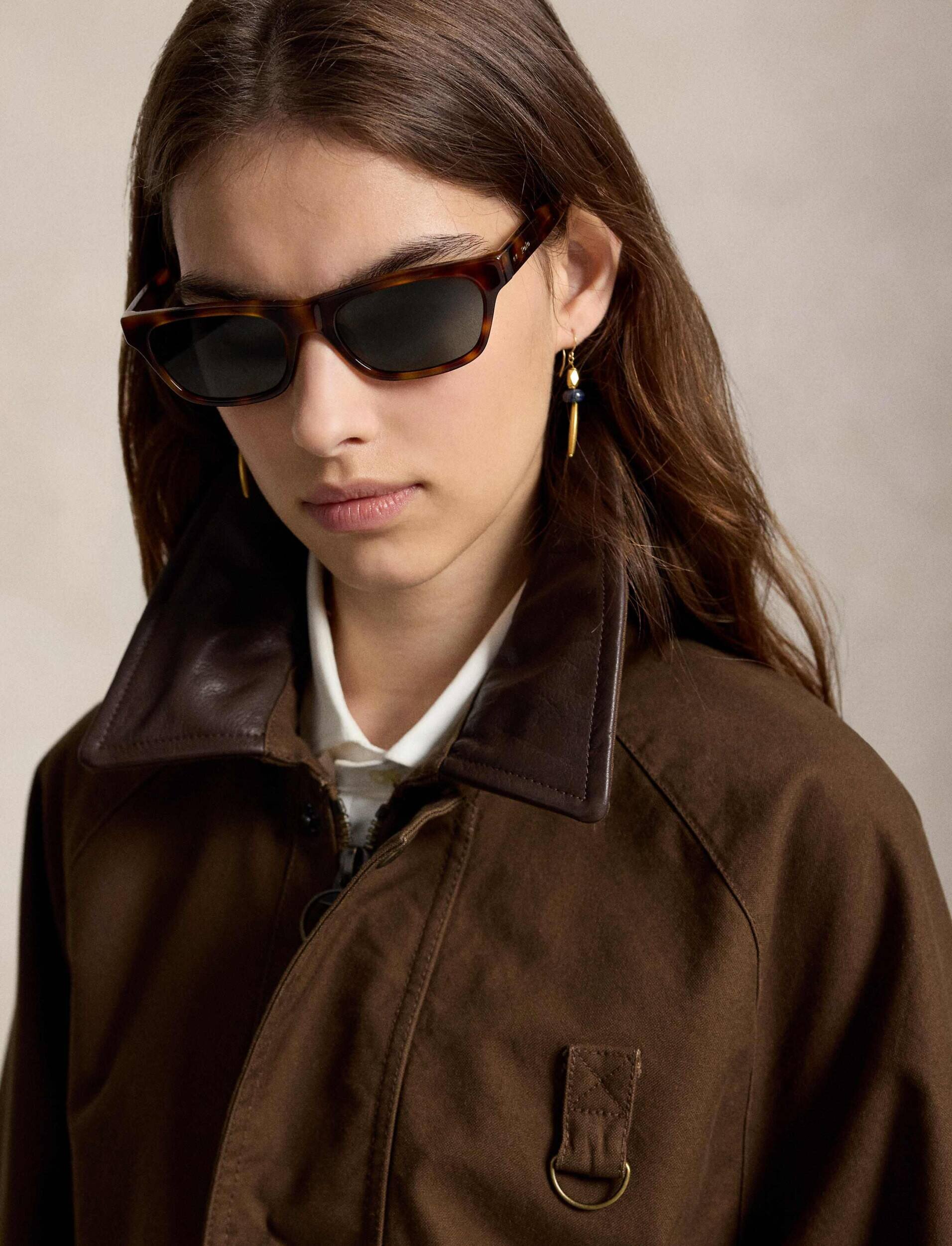 Polo Ralph Lauren Geacă | Relaxed fit cu adaos de piele