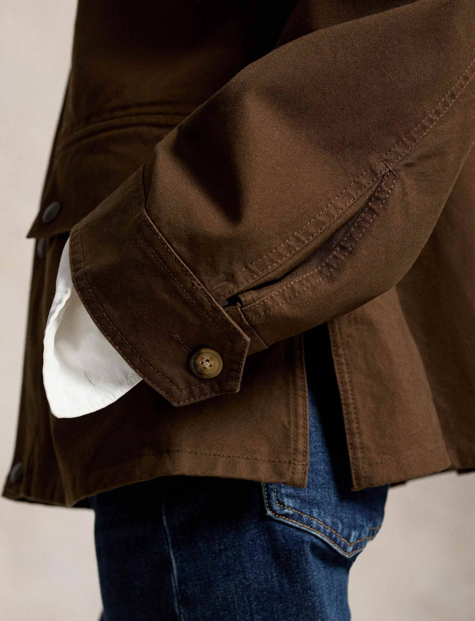 Polo Ralph Lauren Geacă | Relaxed fit cu adaos de piele