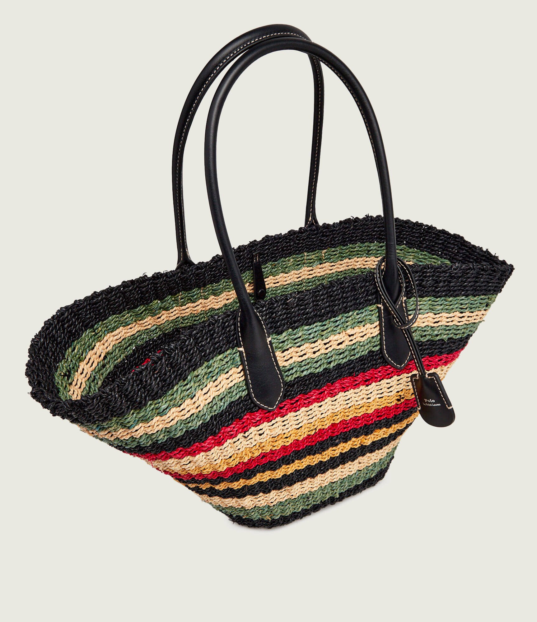 Polo Ralph Lauren Geantă de plajă Bellport cu adaos de piele