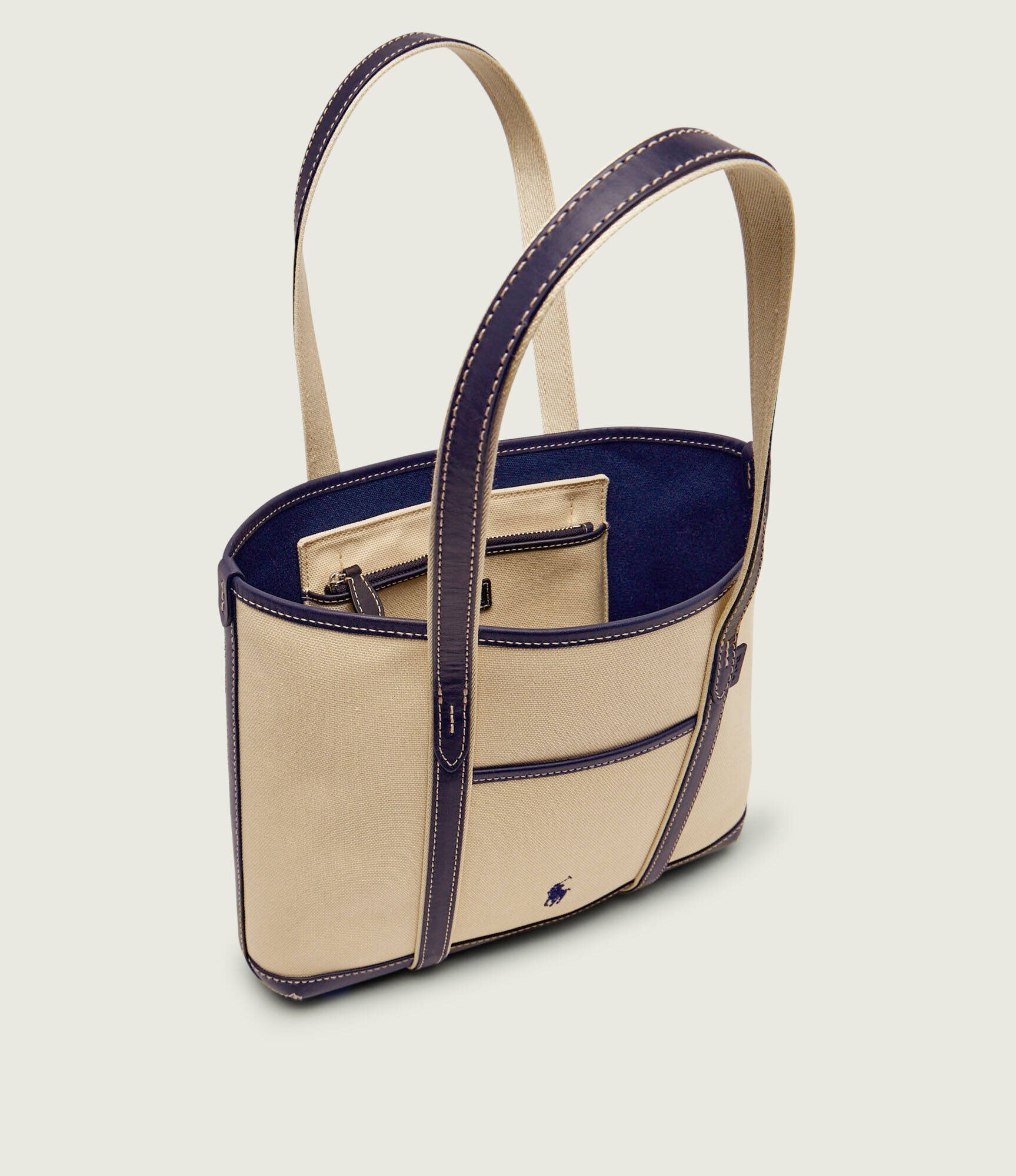 Polo Ralph Lauren Geantă pe umăr cu adaos de piele