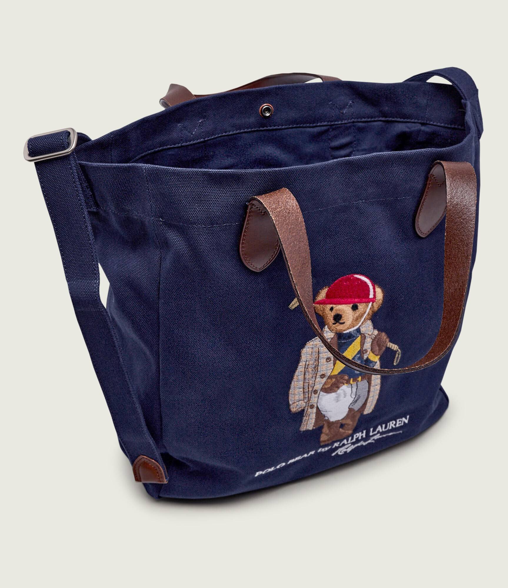 Polo Ralph Lauren Geantă shopper BEAR cu adaos de piele