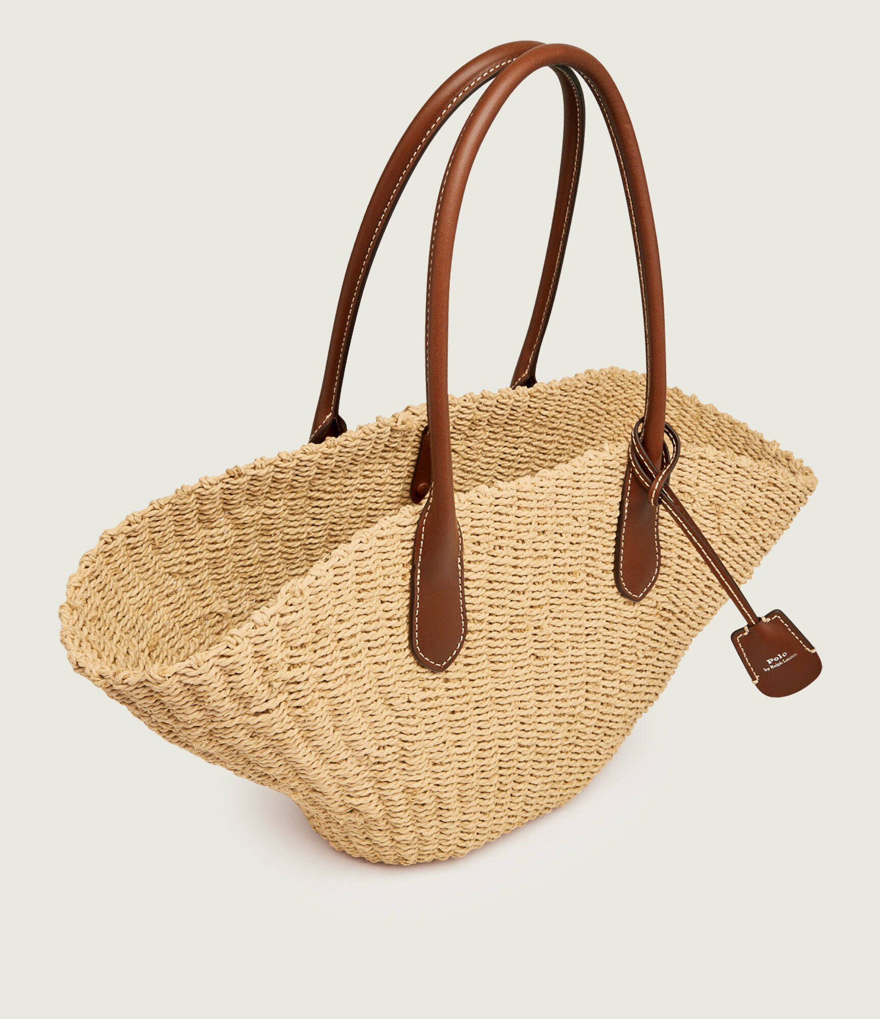 Polo Ralph Lauren Geantă shopper Bellport cu adaos de piele