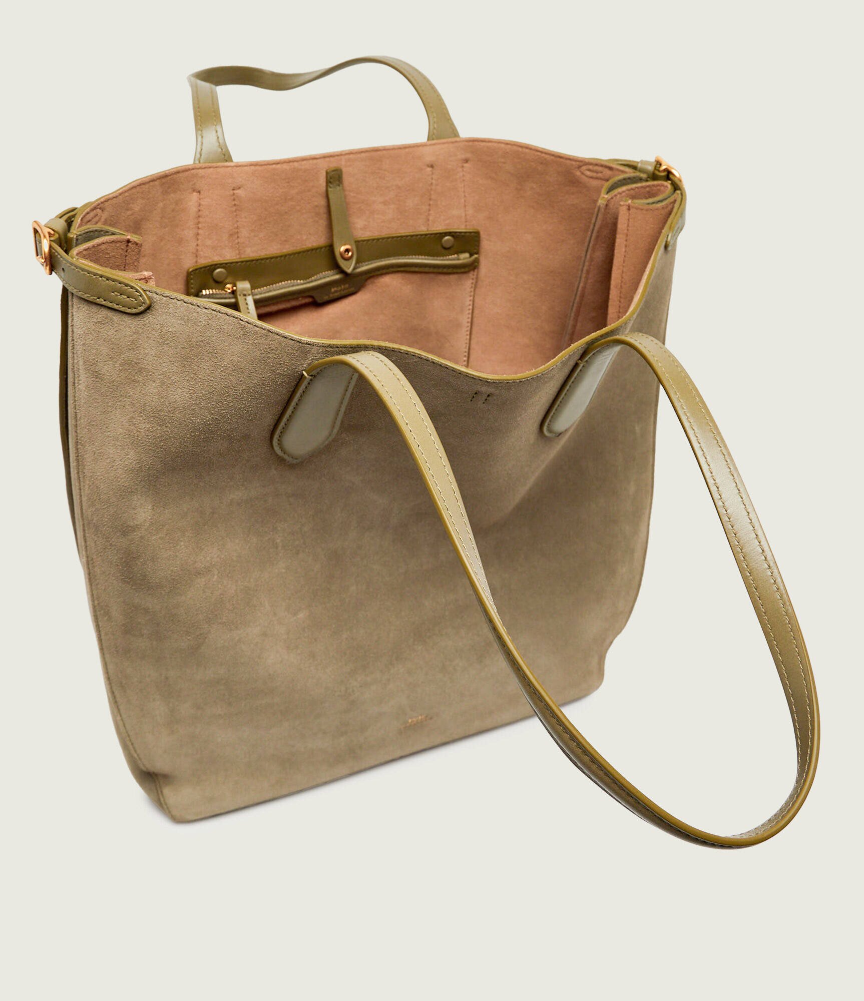 Polo Ralph Lauren Geantă shopper Bellport North-South | piele întoarsă