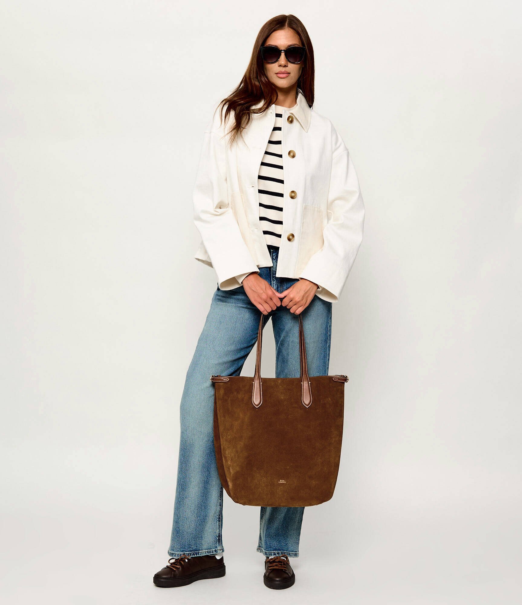 Polo Ralph Lauren Geantă shopper Bellport North-South | piele întoarsă