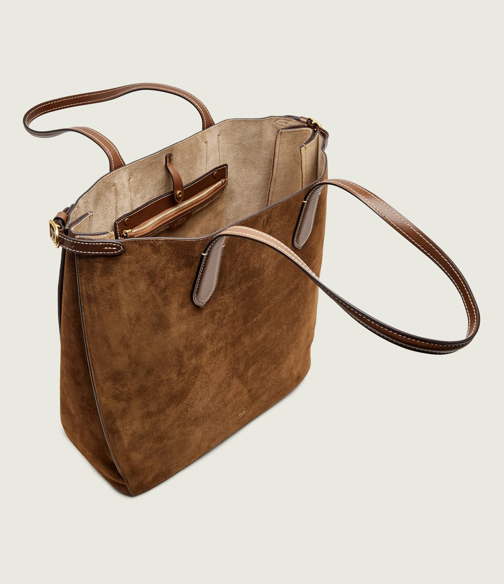 Polo Ralph Lauren Geantă shopper Bellport North-South | piele întoarsă