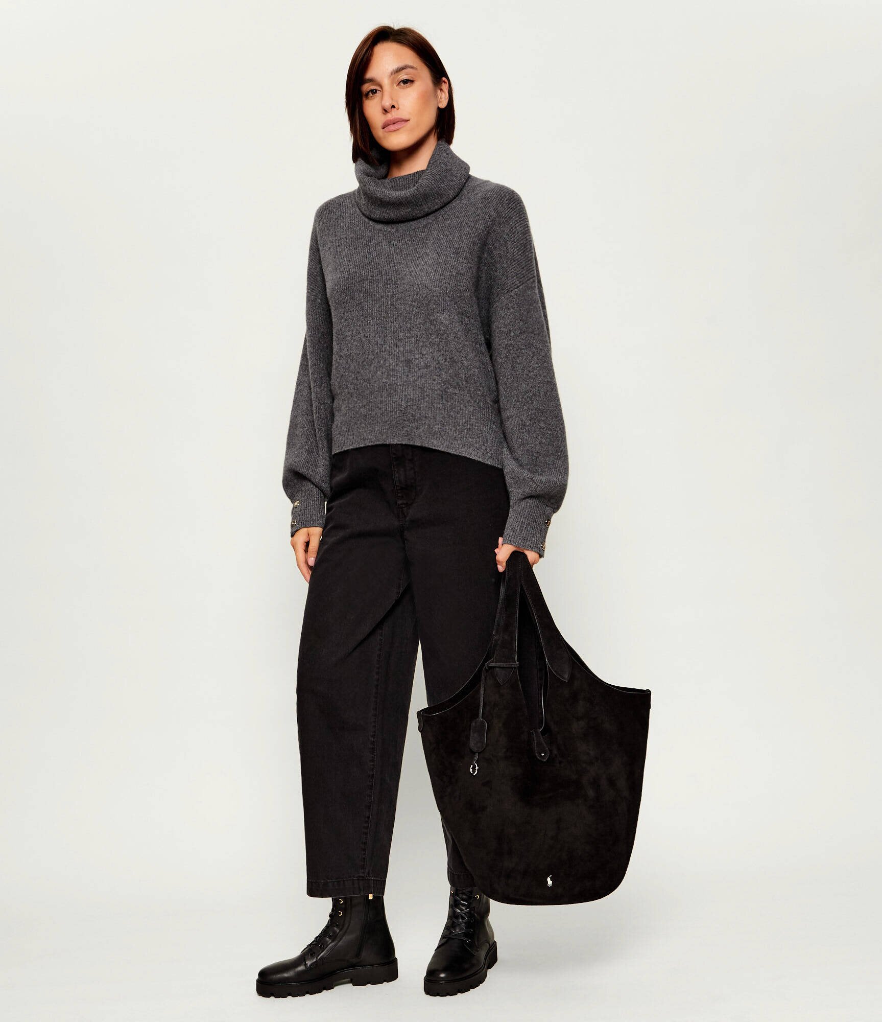 Polo Ralph Lauren Geantă shopper + borsetă Play | piele întoarsă