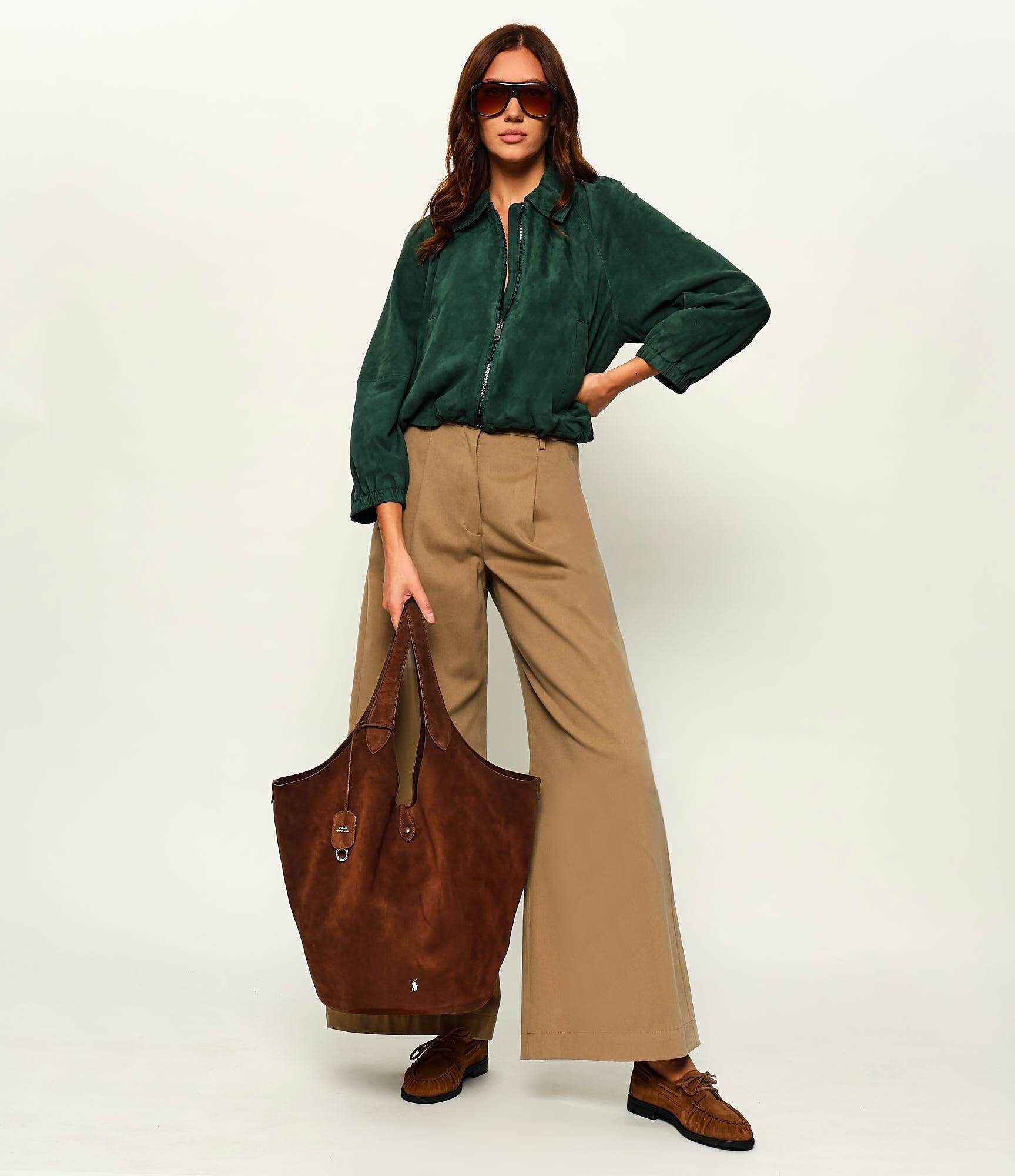 Polo Ralph Lauren Geantă shopper + borsetă Play | piele întoarsă