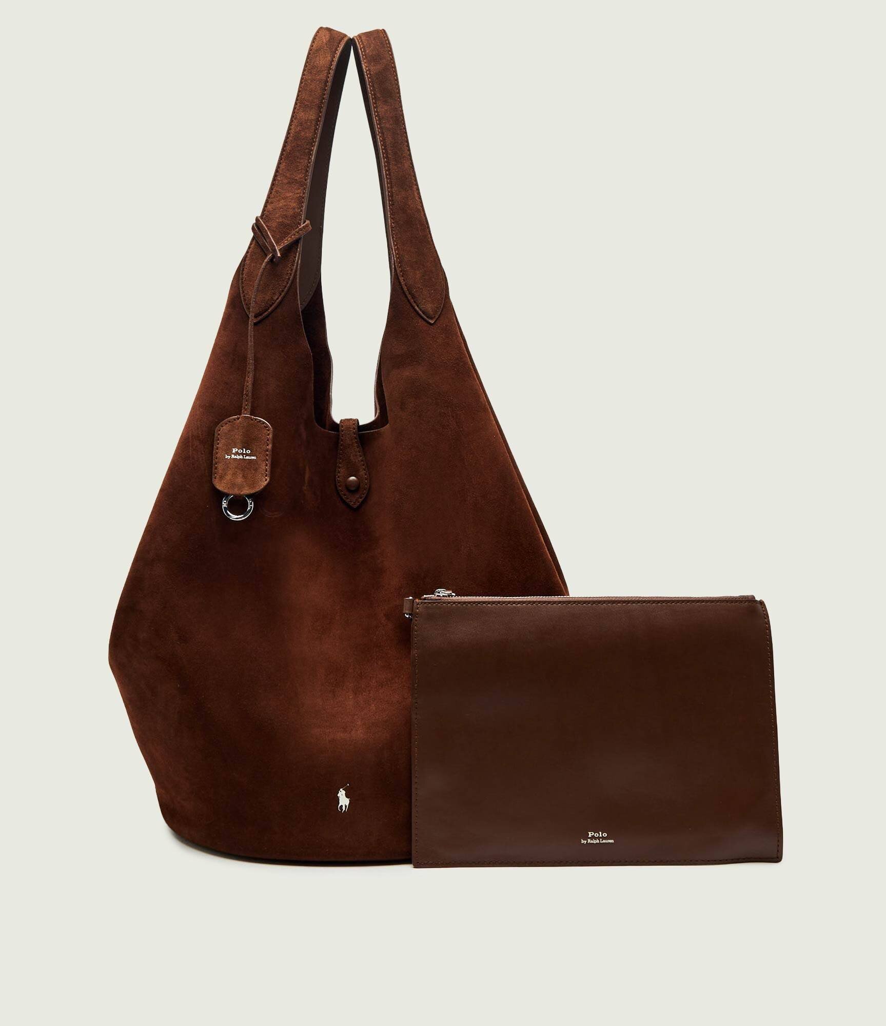 Polo Ralph Lauren Geantă shopper + borsetă Play | piele întoarsă