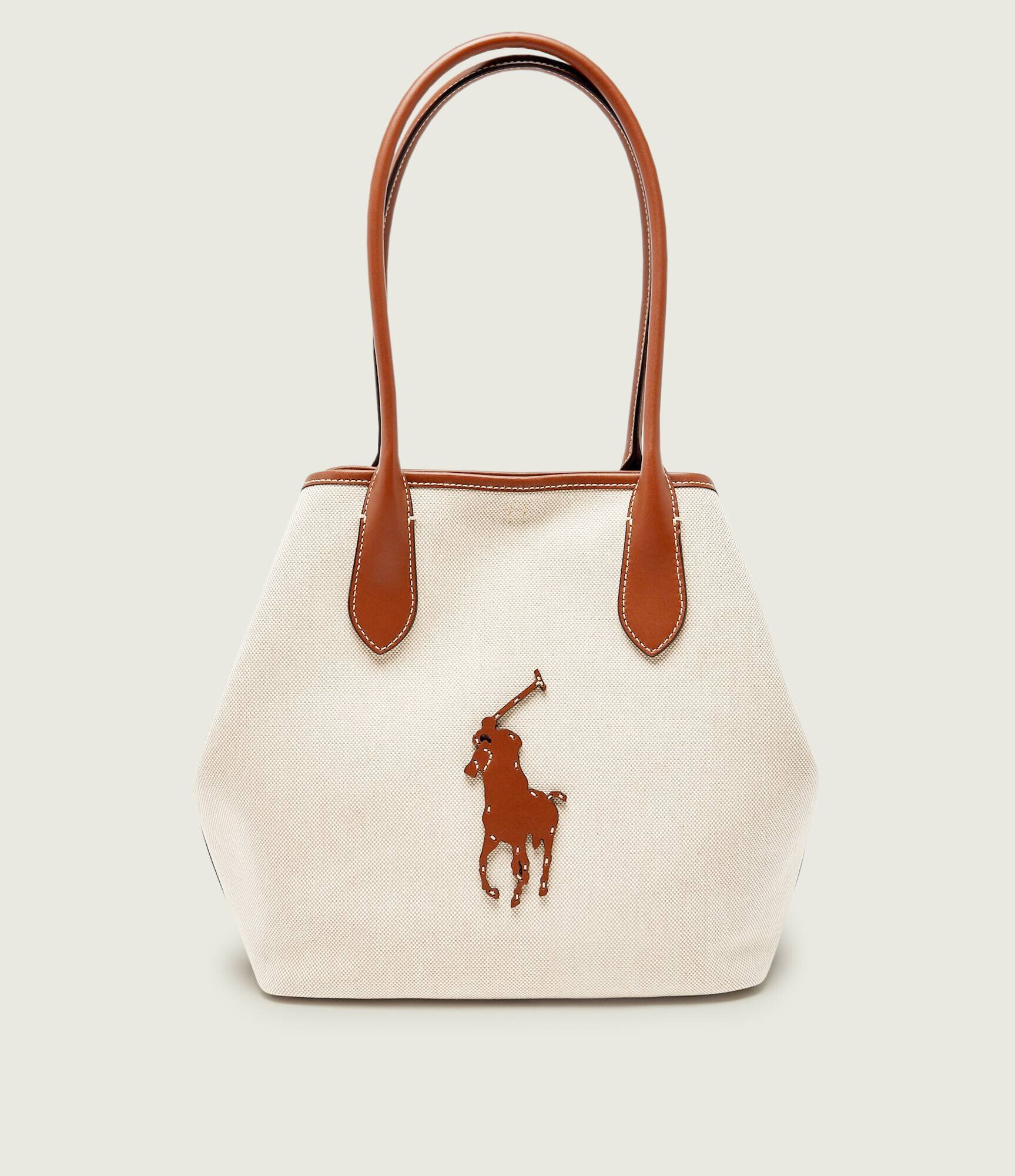 Polo Ralph Lauren Geantă shopper cu adaos de piele