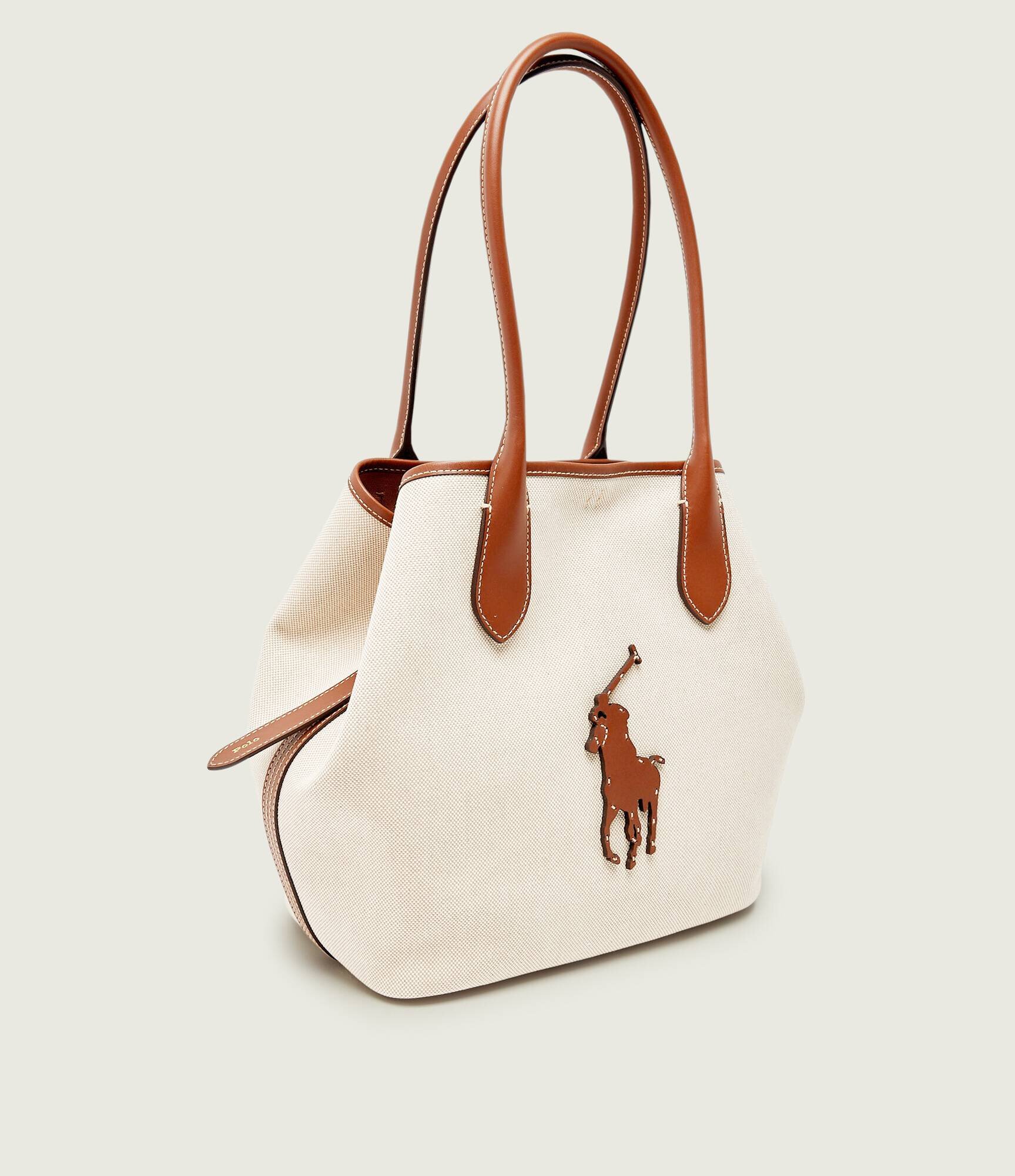 Polo Ralph Lauren Geantă shopper cu adaos de piele