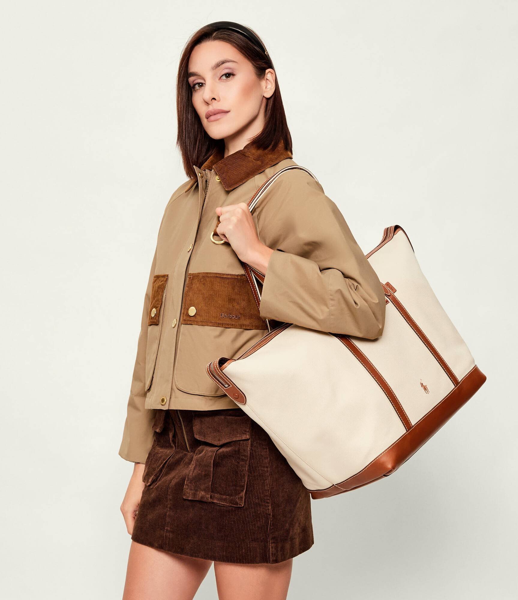 Polo Ralph Lauren Geantă shopper cu adaos de piele