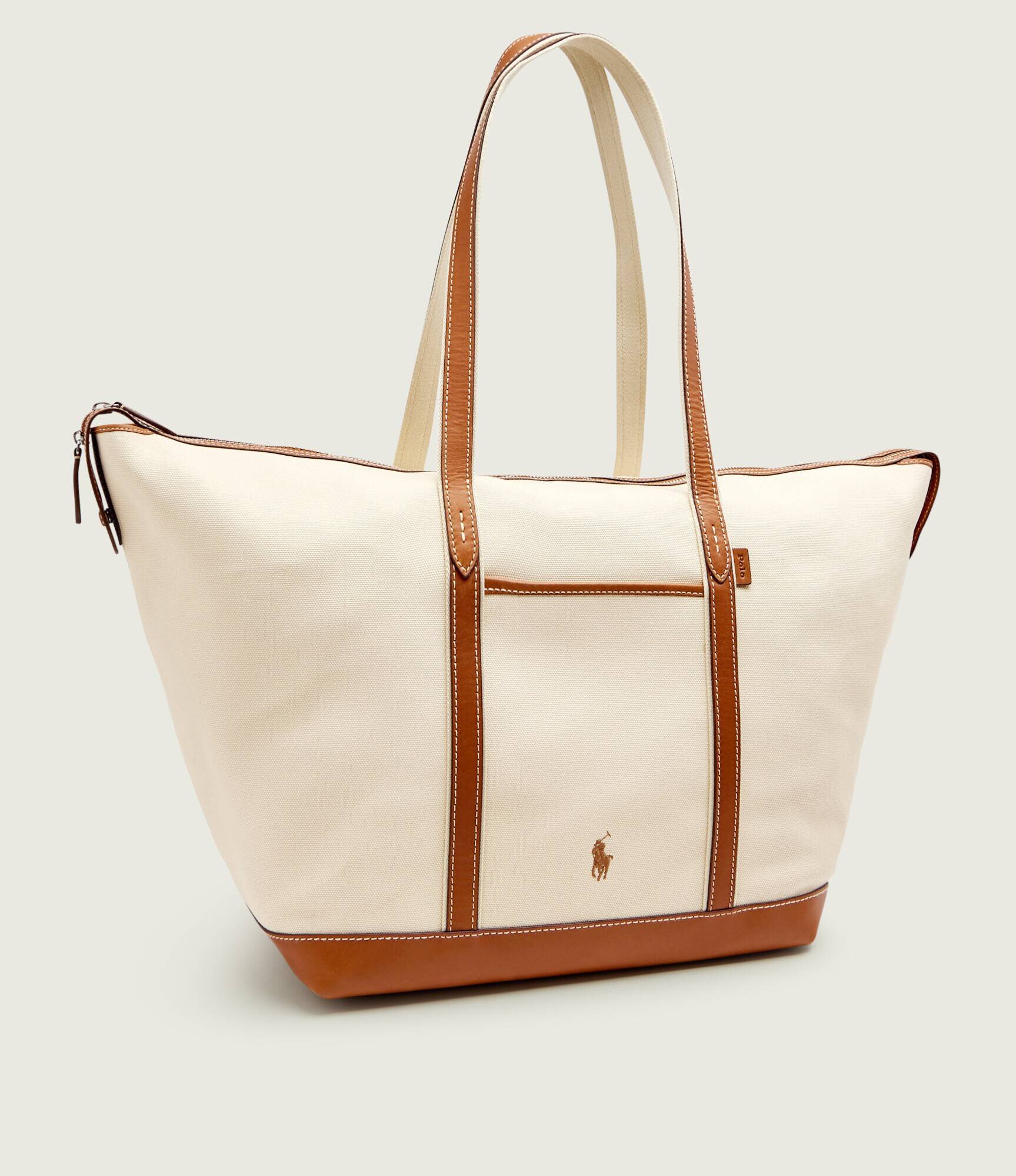 Polo Ralph Lauren Geantă shopper cu adaos de piele