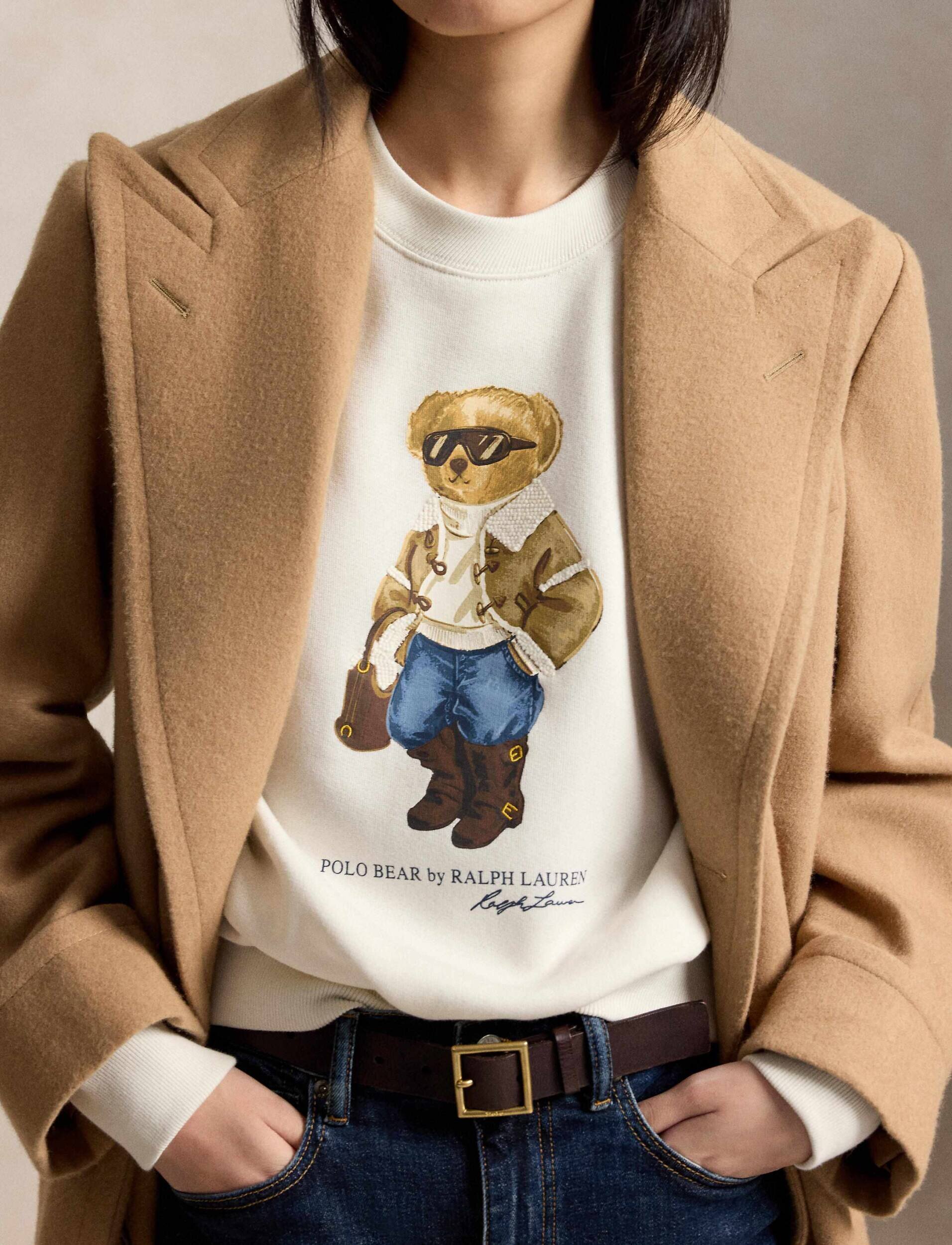 Polo Ralph Lauren Hanorac Winter Bear | Relaxed fit cu adaos de lână