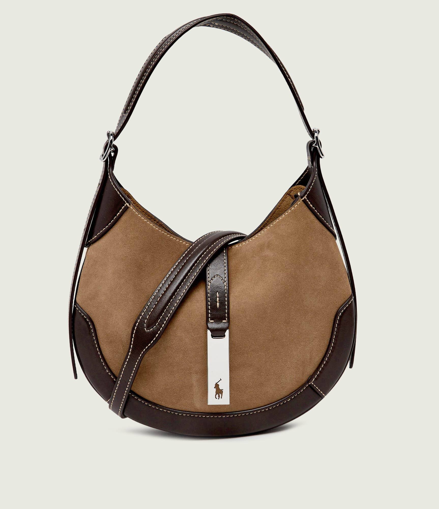 Polo Ralph Lauren Hobo Id | piele întoarsă cu adaos de piele
