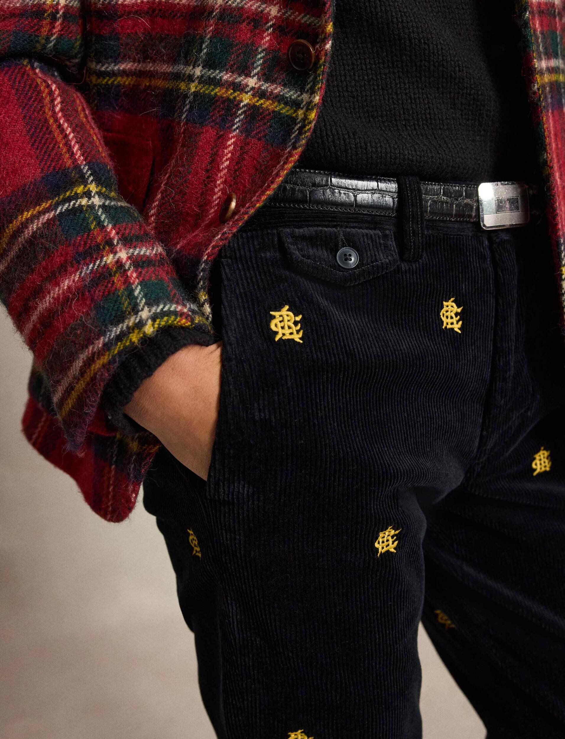 Polo Ralph Lauren Pantaloni chino Bedfort | Straight fit | catifea reiată
