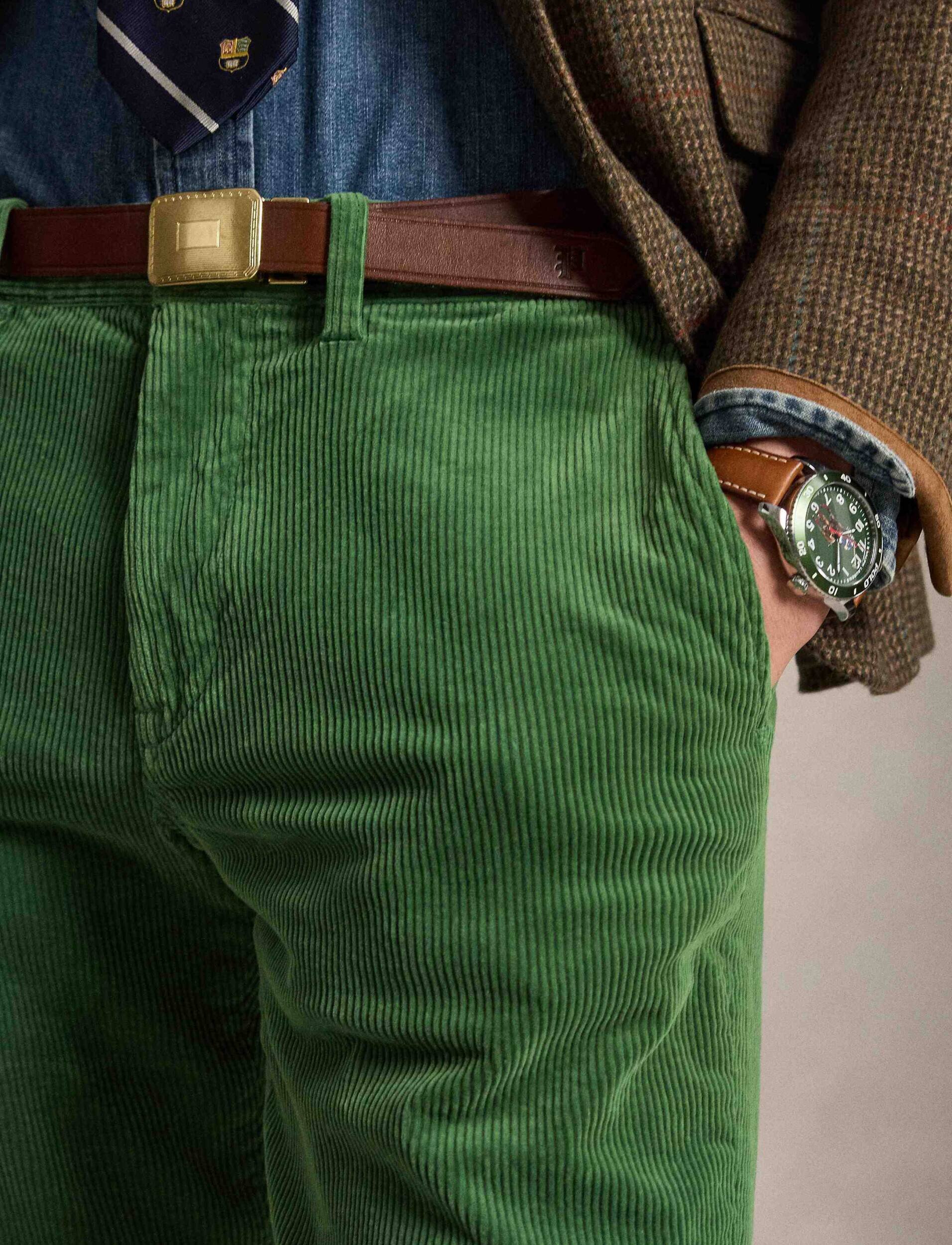Polo Ralph Lauren Pantaloni chino | Straight fit | catifea reiată