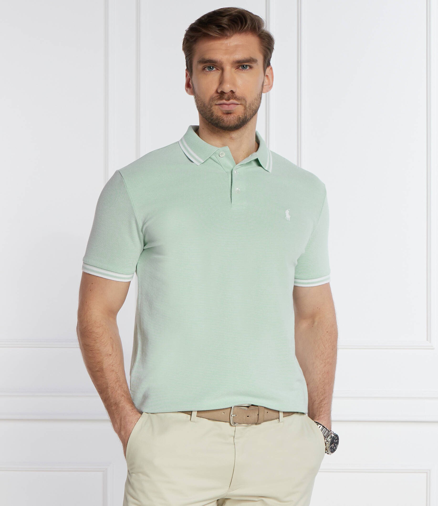 Polo Ralph Lauren Polo | Custom slim fit plasă stretch
