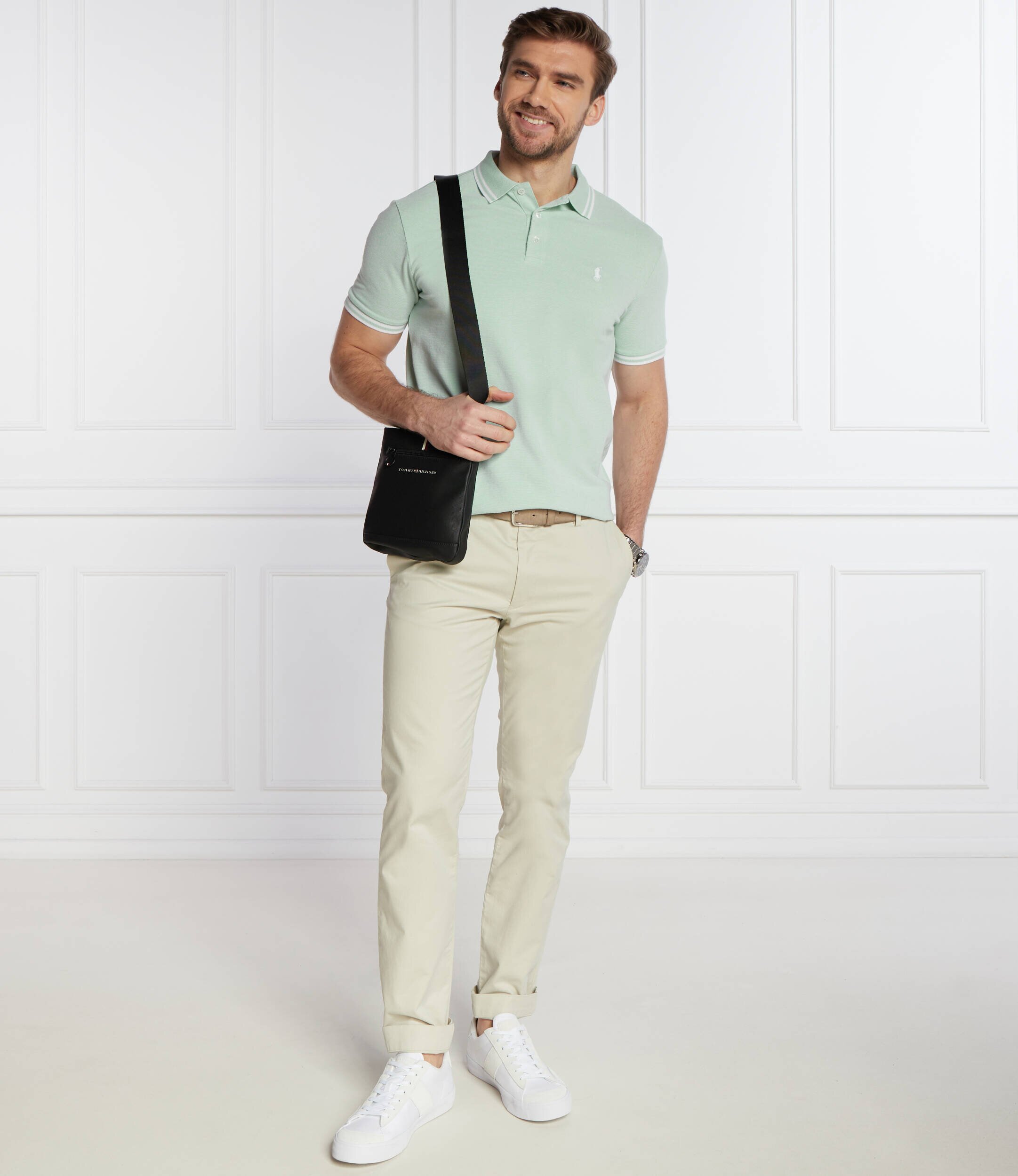 Polo Ralph Lauren Polo | Custom slim fit plasă stretch