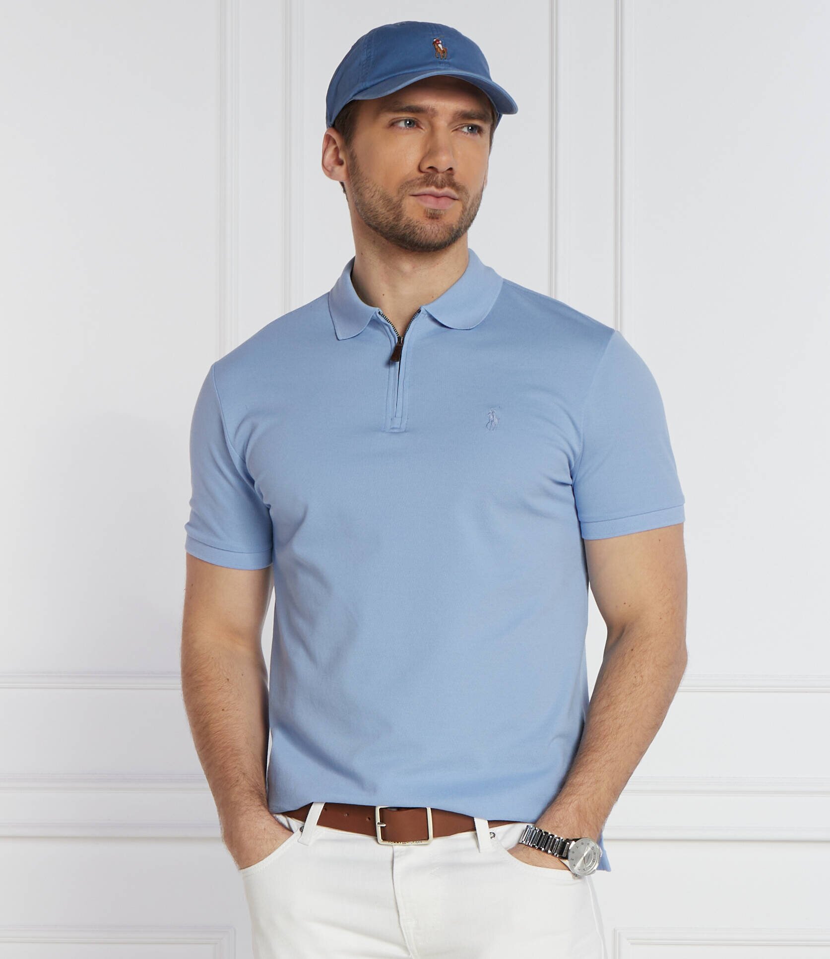 Polo Ralph Lauren Polo | Custom slim fit plasă stretch