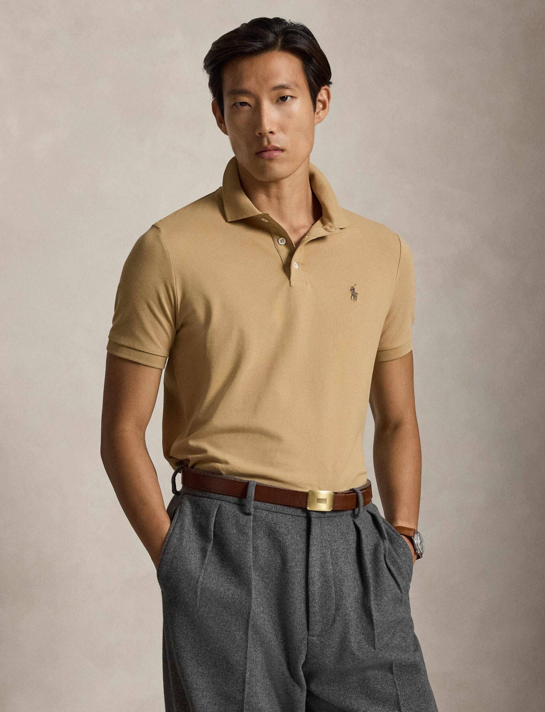 Polo Ralph Lauren Polo | Custom slim fit plasă stretch