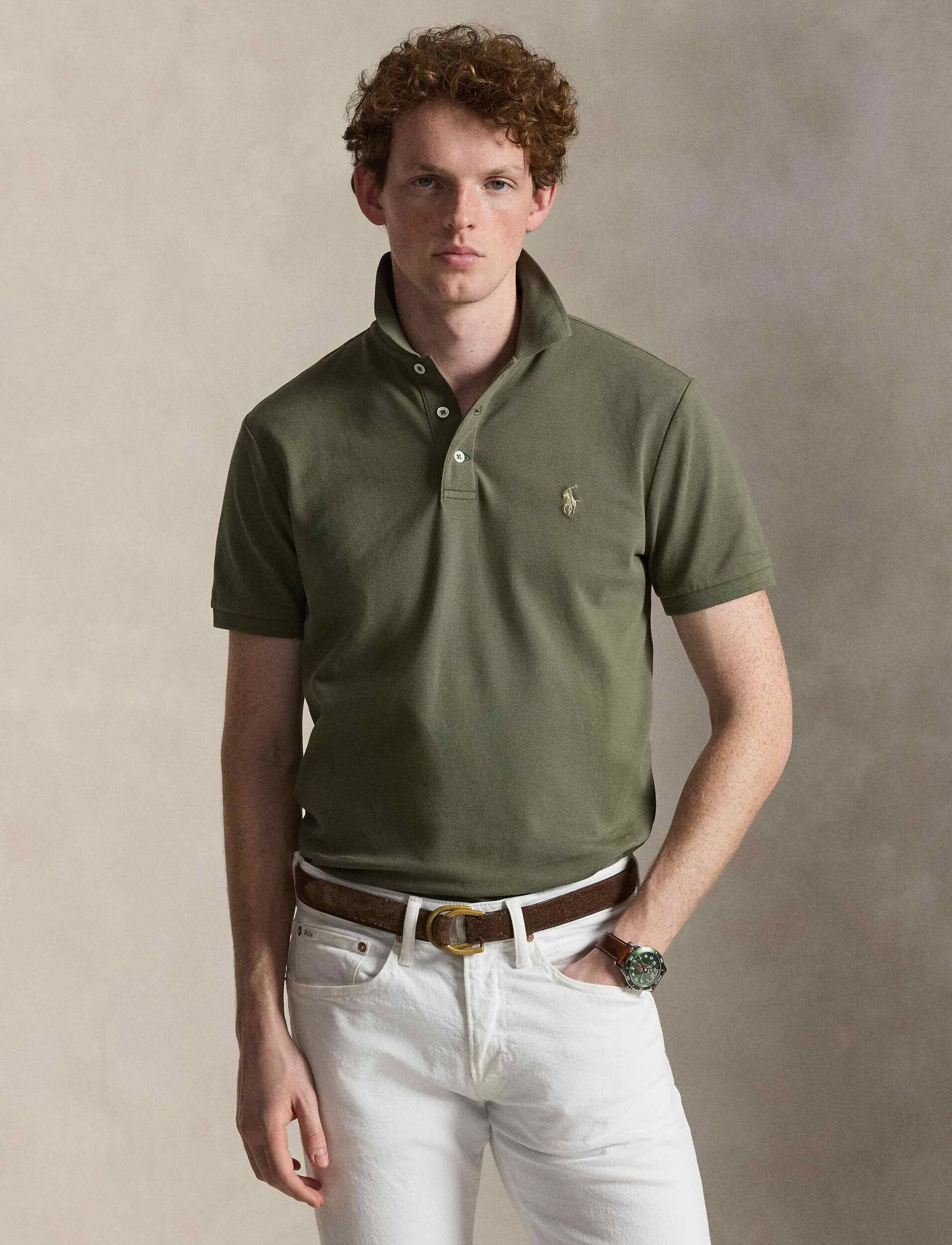Polo Ralph Lauren Polo | Custom slim fit plasă stretch