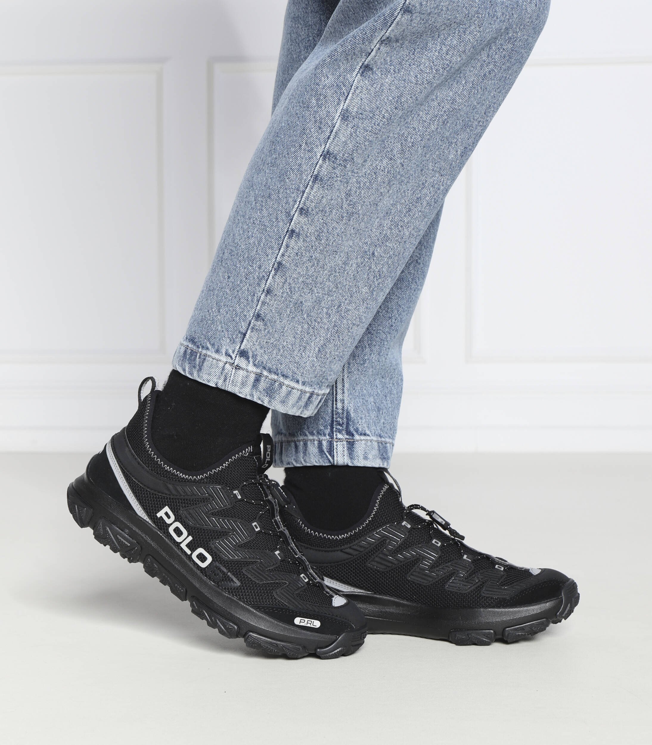 Polo Ralph Lauren Sneakers cu adaos de piele