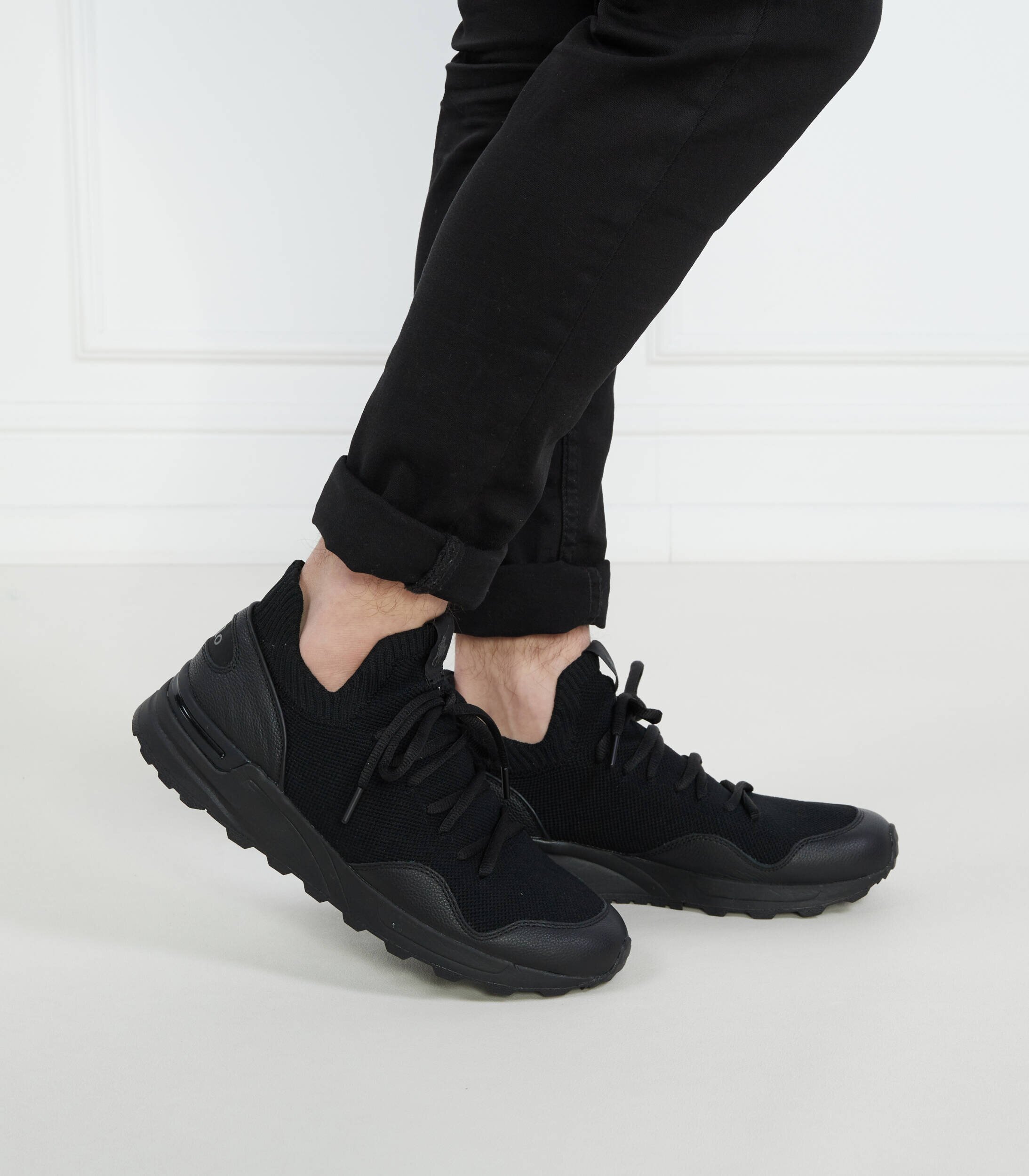 Polo Ralph Lauren Sneakers cu adaos de piele