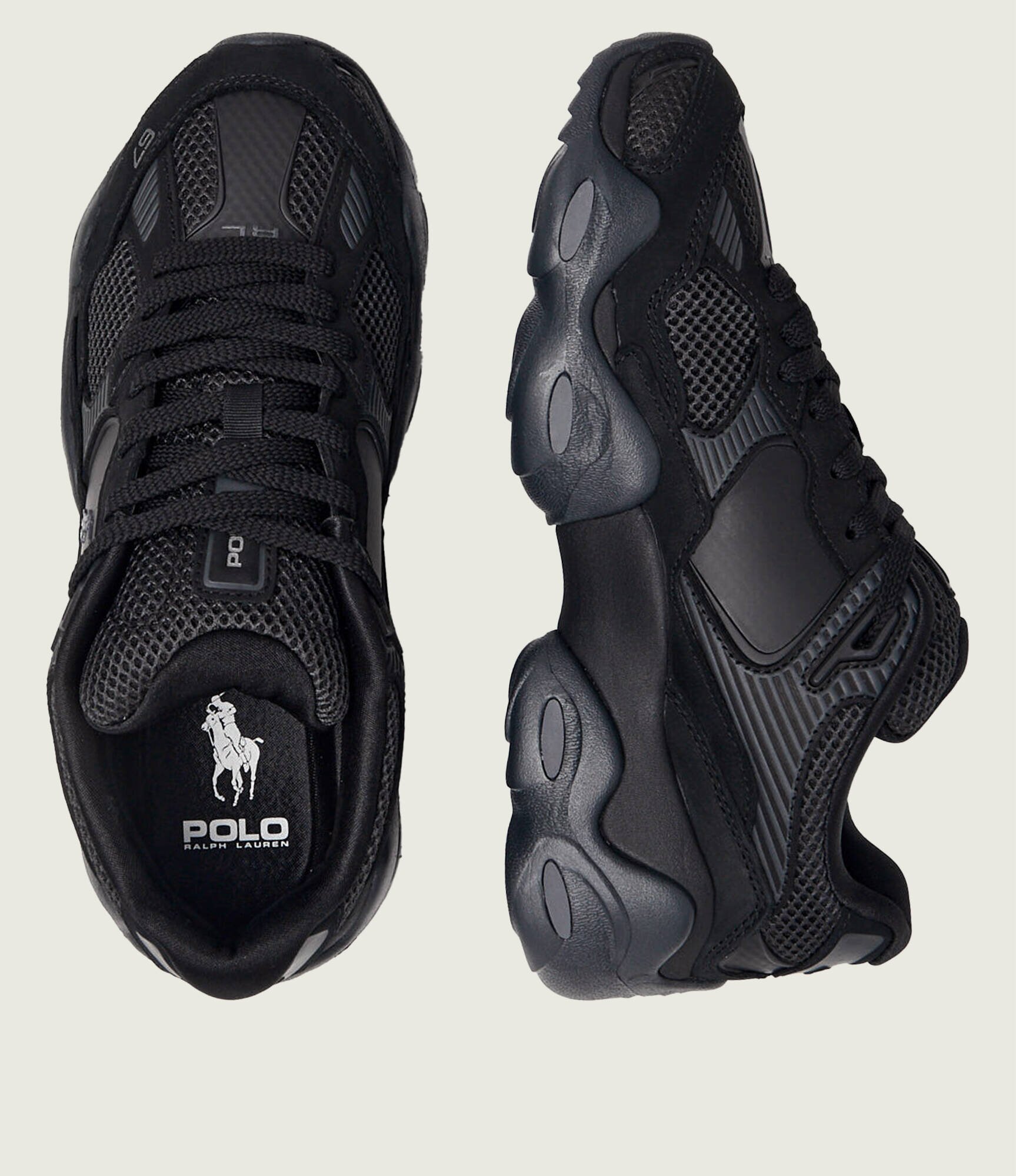 Polo Ralph Lauren Sneakers Track Star 300 cu adaos de piele