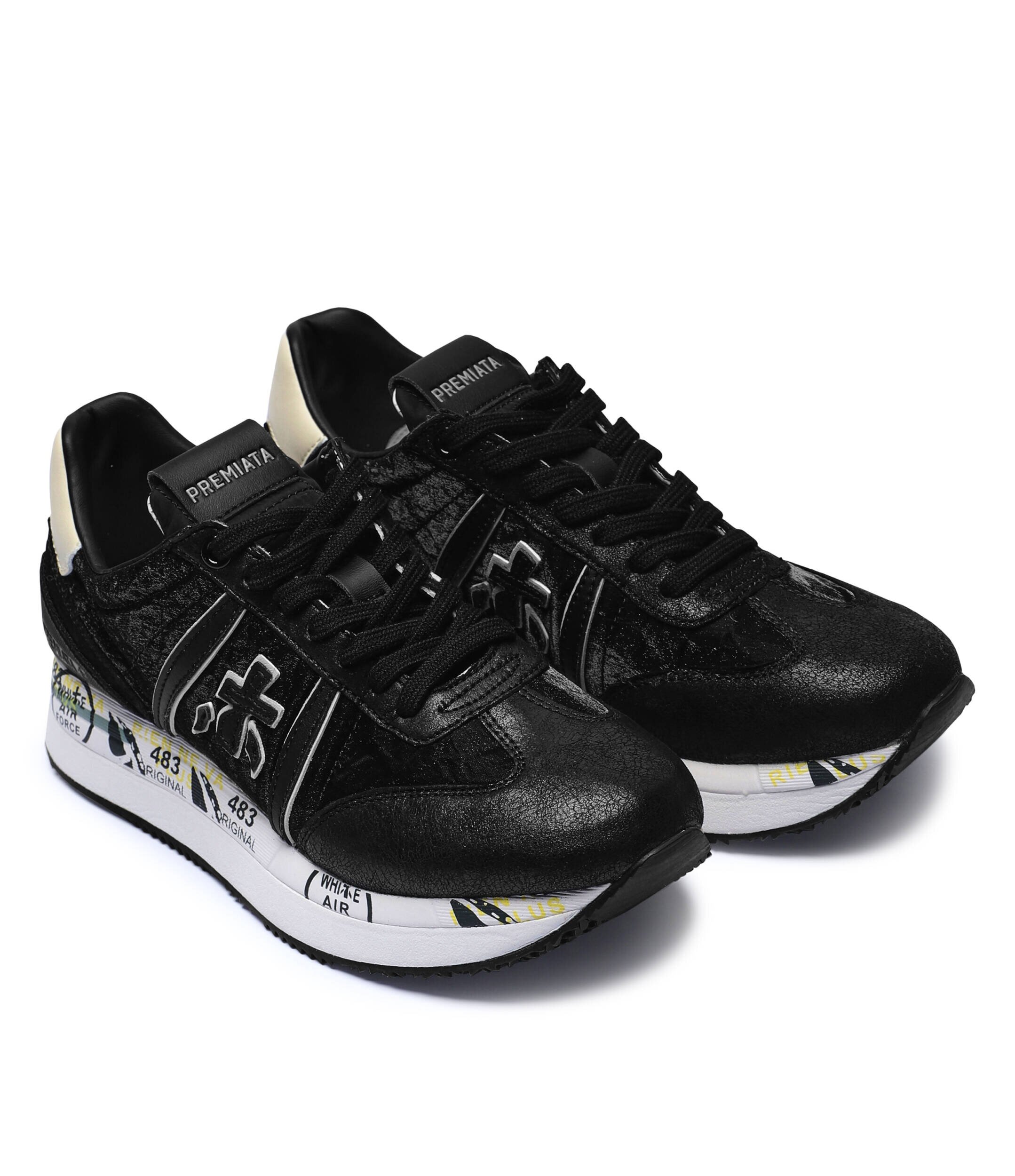 Premiata Sneakers CONNY cu adaos de piele