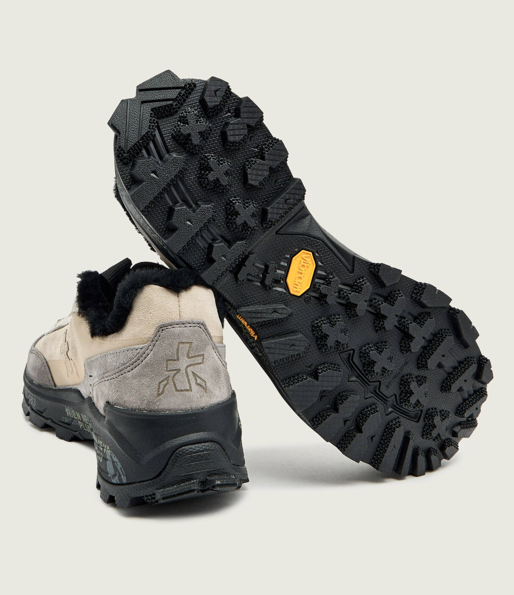 Premiata Sneakers DEVEN_435 cu adaos de piele